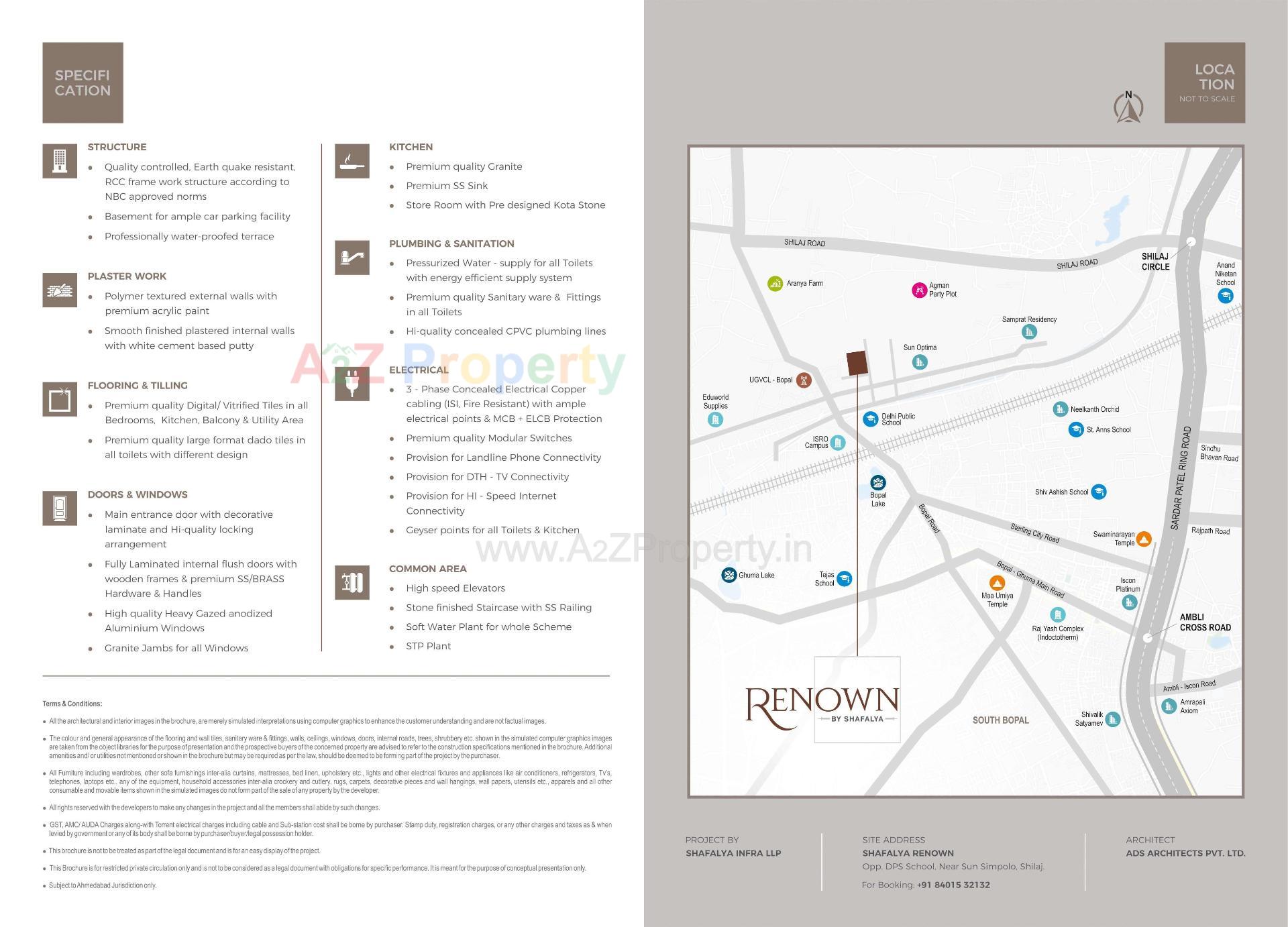  of real estate project Renown located at Bopal, Ahmedabad, Gujarat