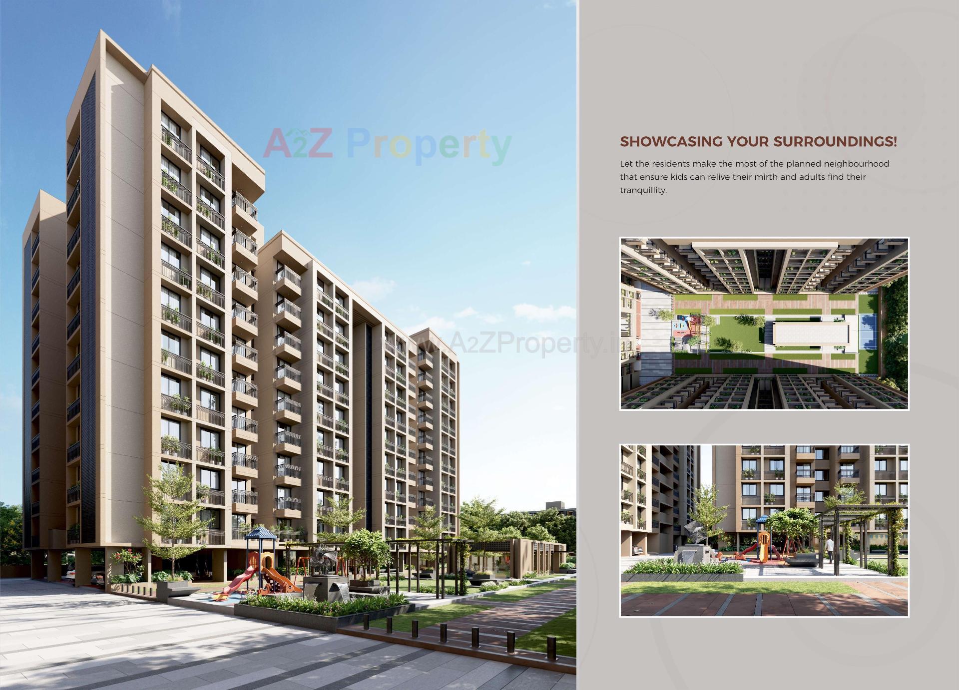 3D Elevation of real estate project Renown located at Bopal, Ahmedabad, Gujarat
