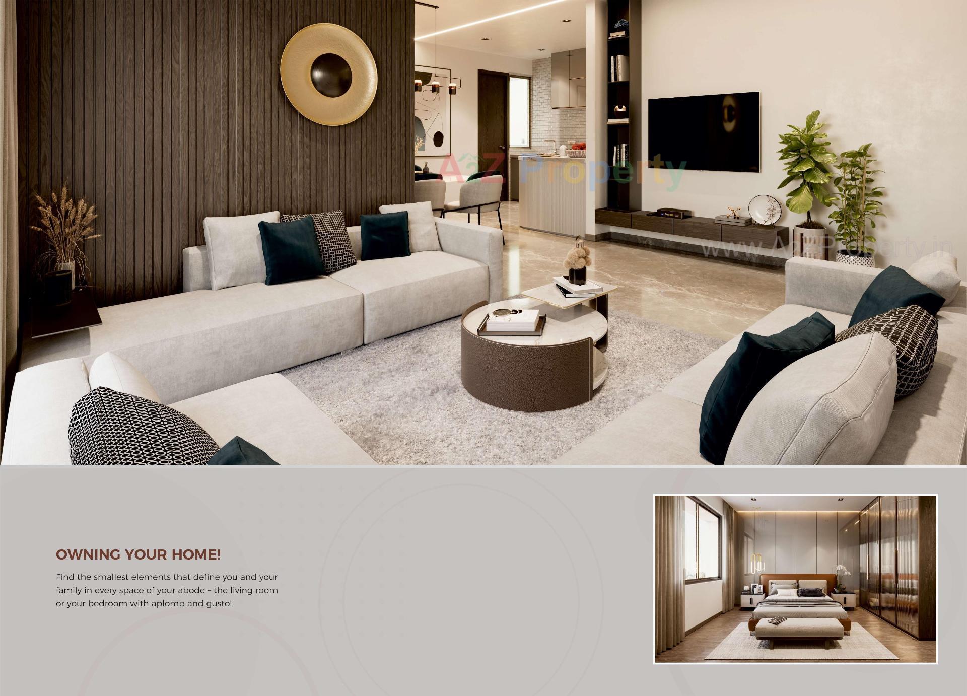 3D Elevation of real estate project Renown located at Bopal, Ahmedabad, Gujarat