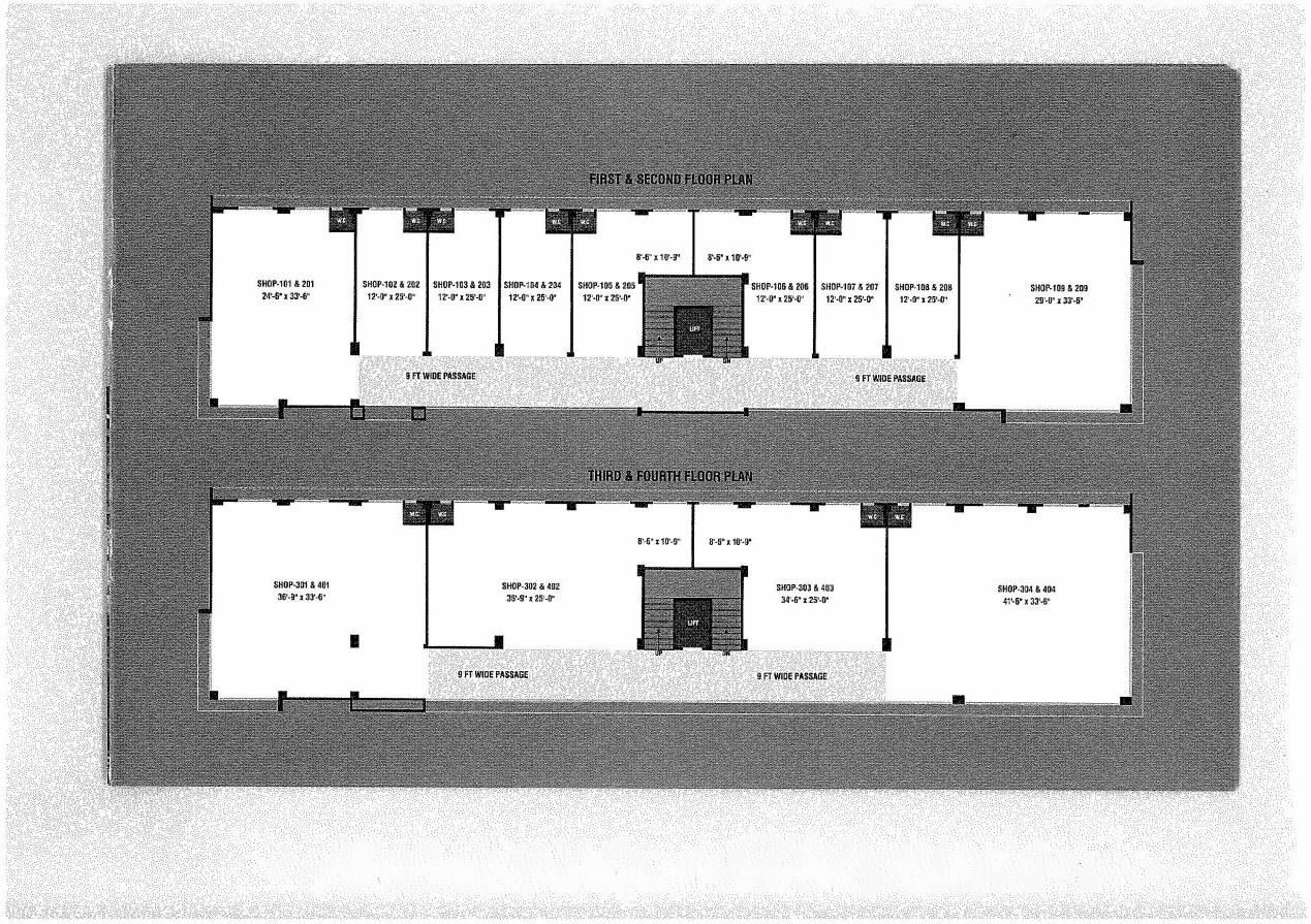 Layout of real estate project Revati Plaza located at Nikol, Ahmedabad, Gujarat