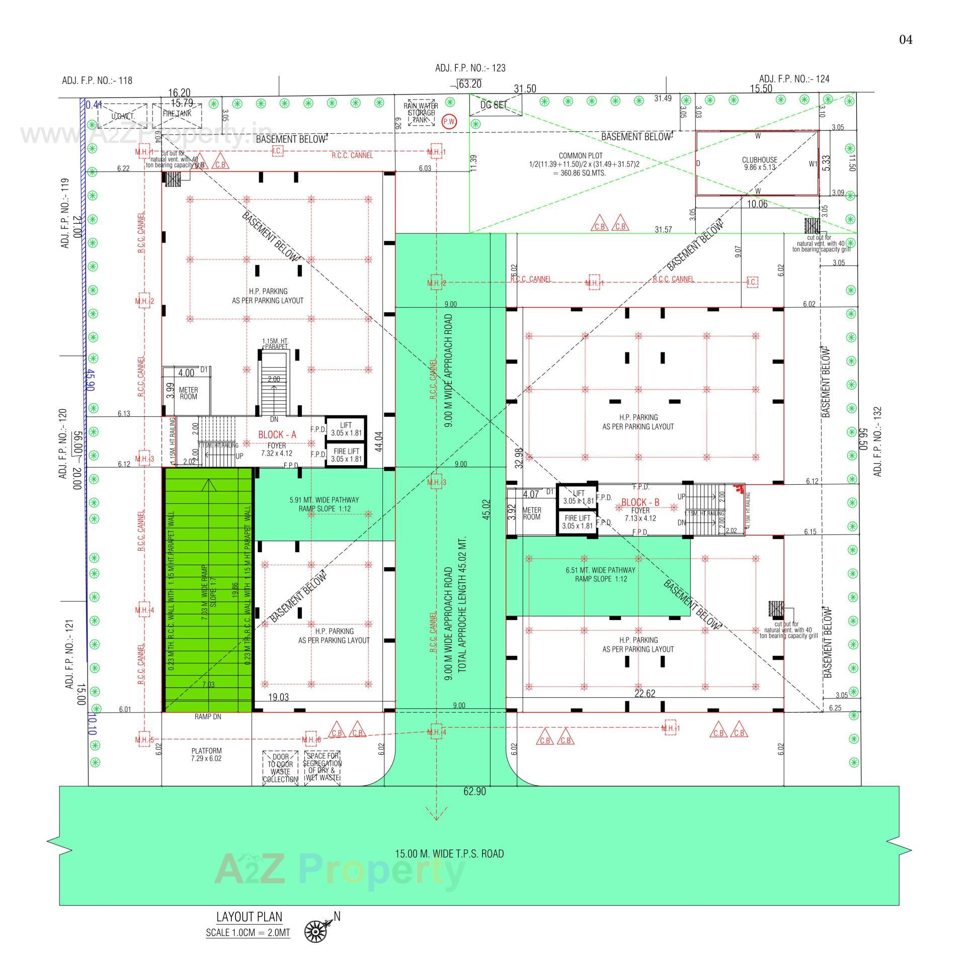 Layout of real estate project Rewa located at Bodakdev, Ahmedabad, Gujarat