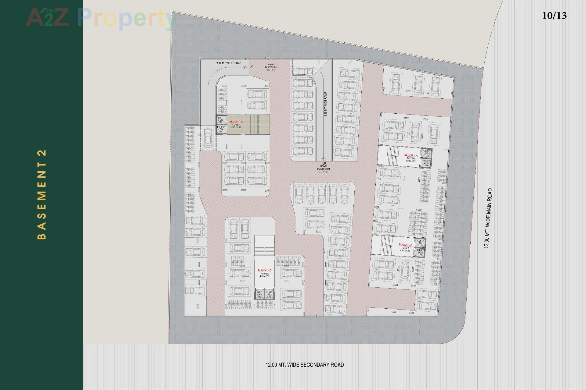 Layout of real estate project Rhythm Aura located at Ghuma, Ahmedabad, Gujarat