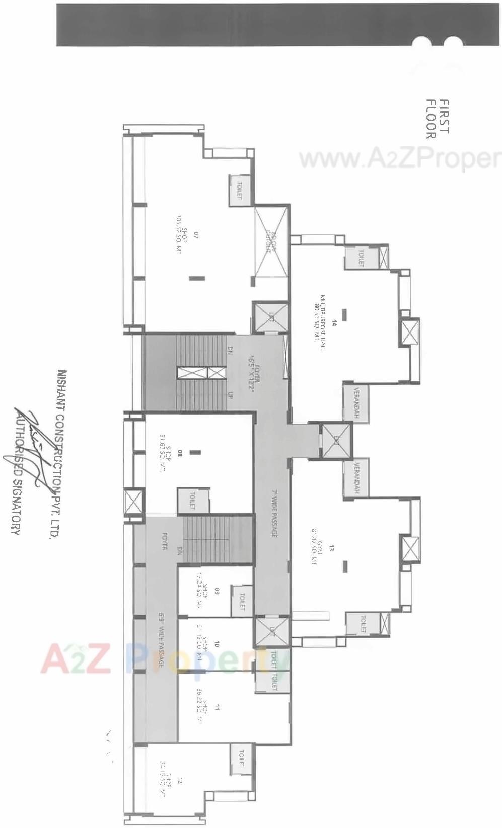Layout of real estate project Richmond Grand located at Makarba, Ahmedabad, Gujarat