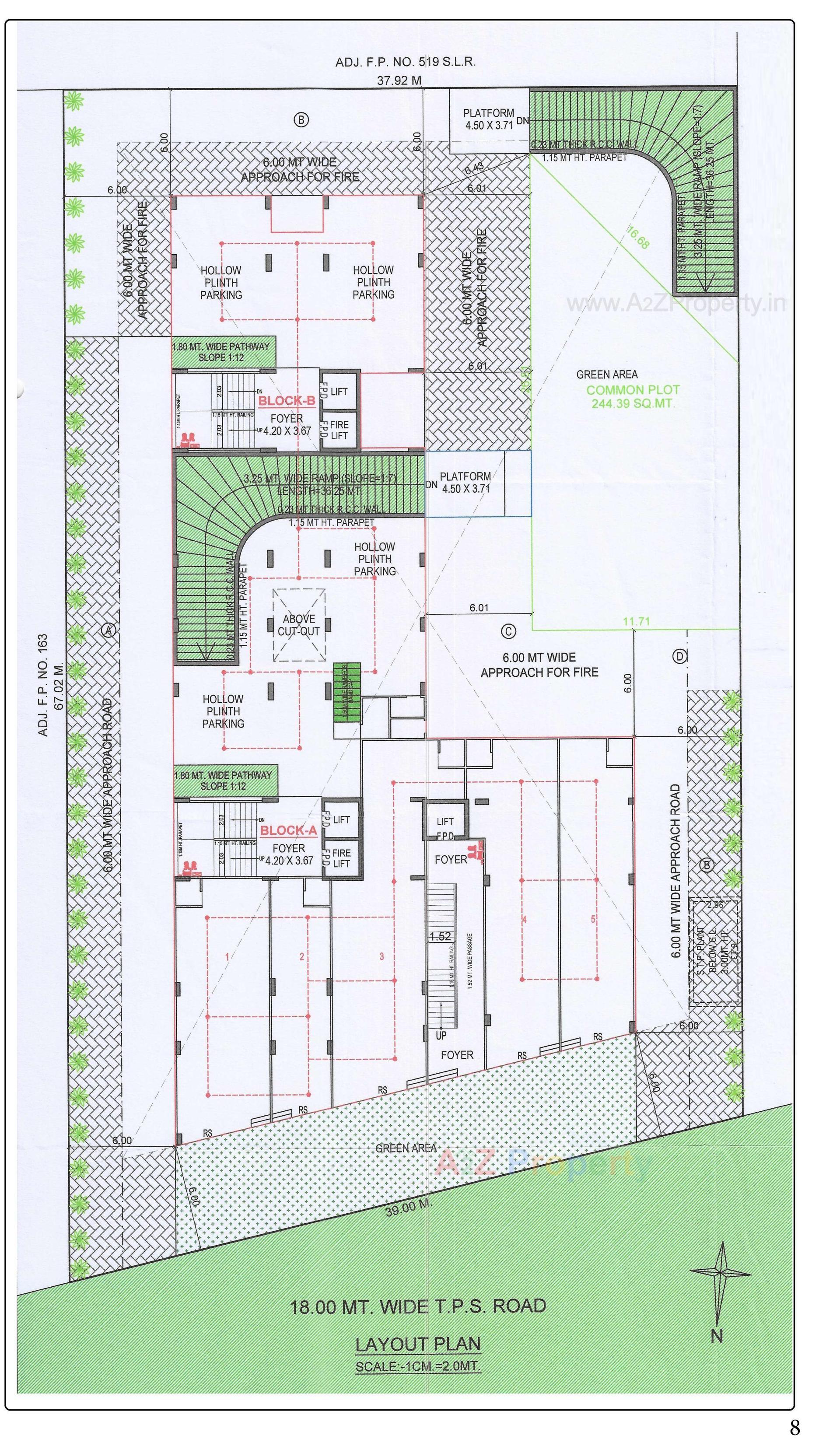 Layout of real estate project Rimkar Infinite located at Sanand, Ahmedabad, Gujarat