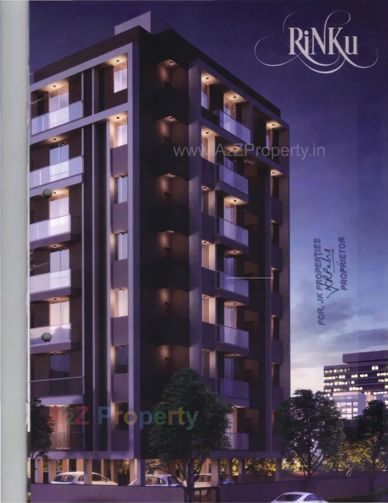 3D Elevation of real estate project Rinku Apartments located at Khokhra-mehamdavad, Ahmedabad, Gujarat