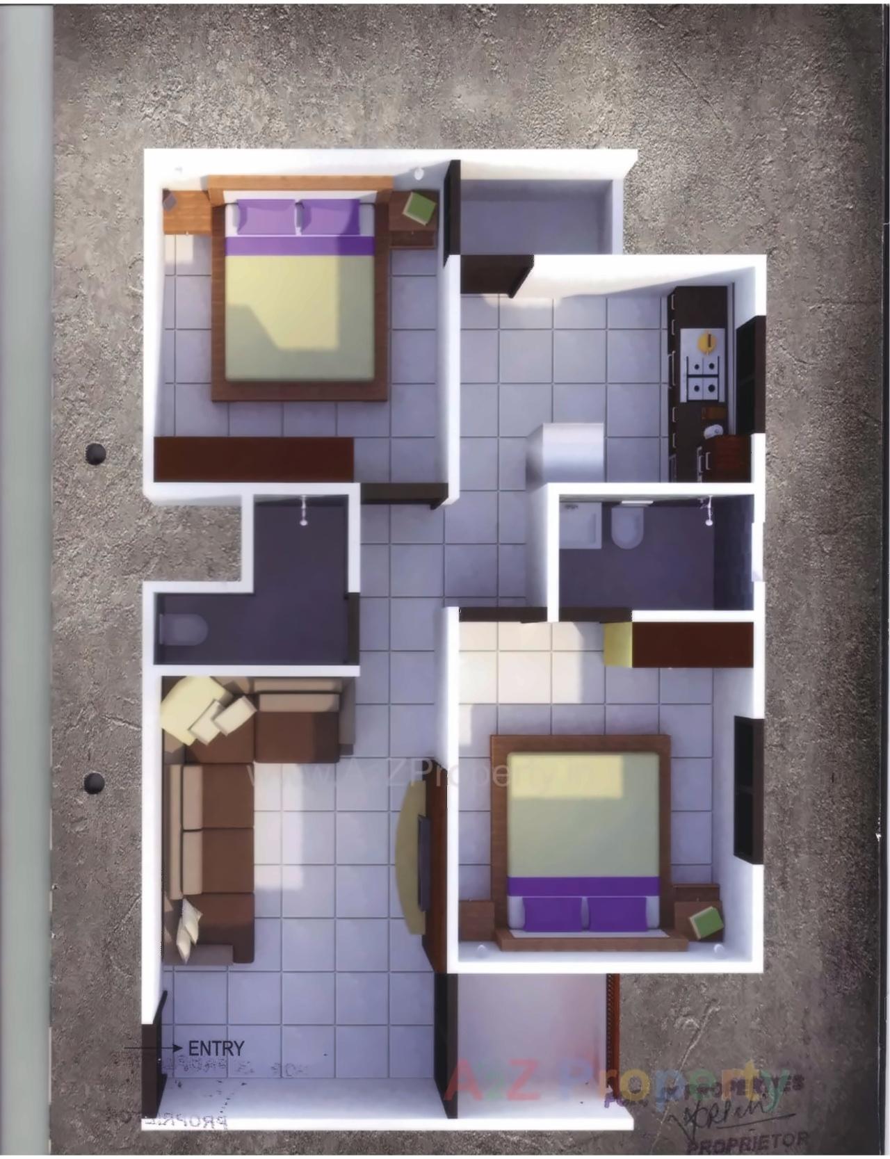 Layout of real estate project Rinku Apartments located at Khokhra-mehamdavad, Ahmedabad, Gujarat