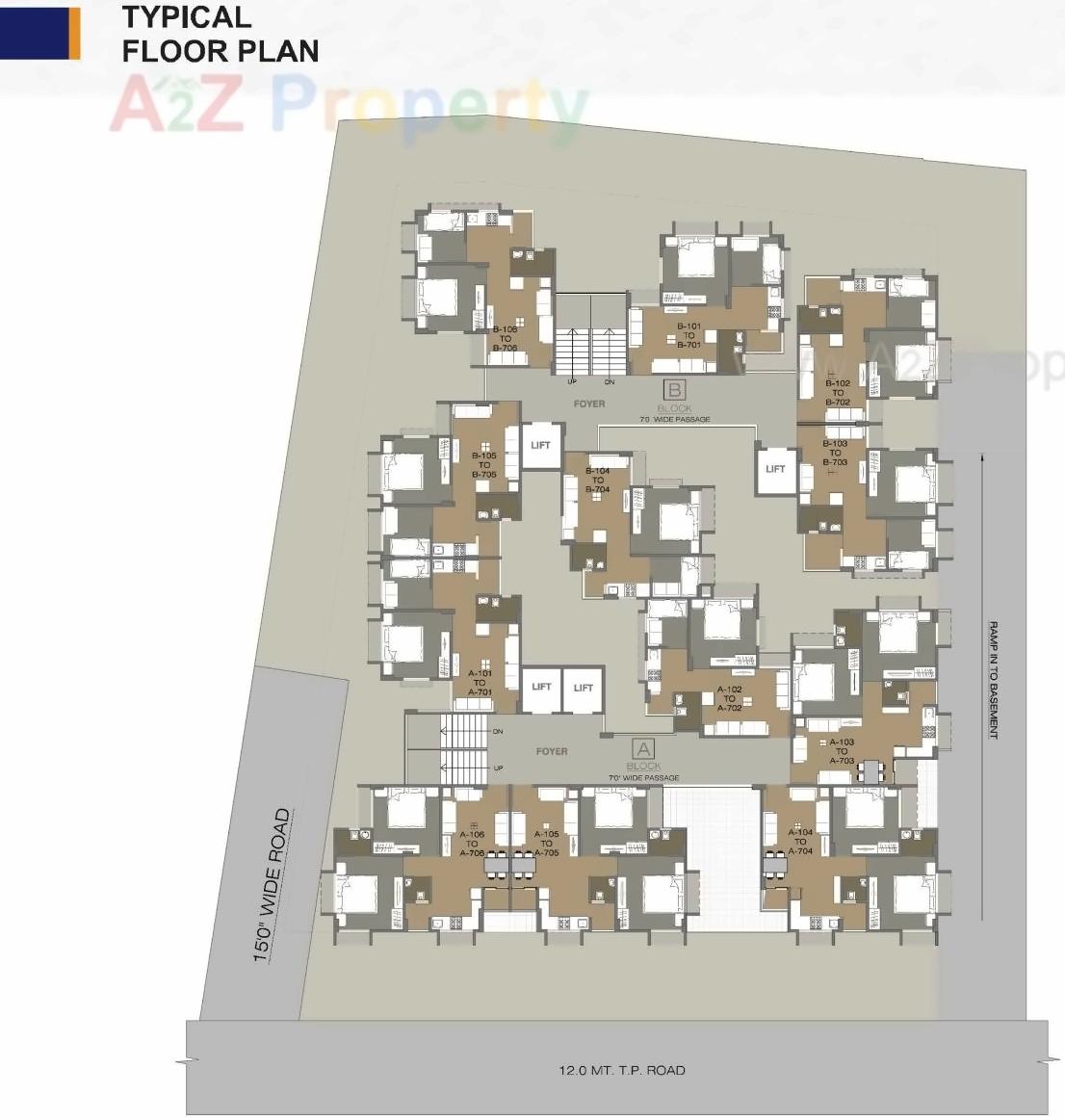Layout of real estate project Ripam Residency located at Ahmedabad, Ahmedabad, Gujarat