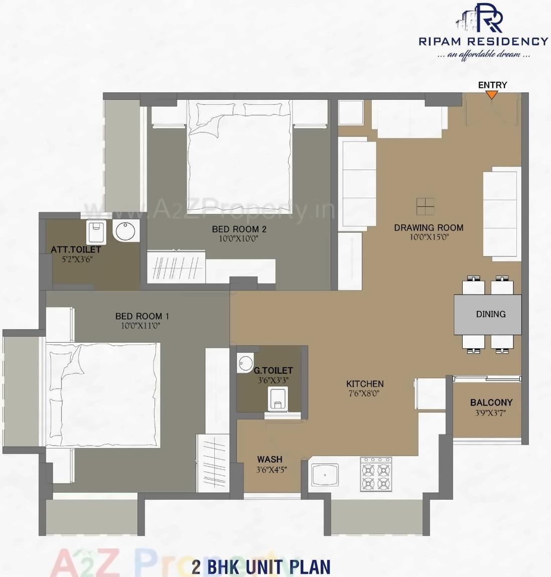 Layout of real estate project Ripam Residency located at Ahmedabad, Ahmedabad, Gujarat