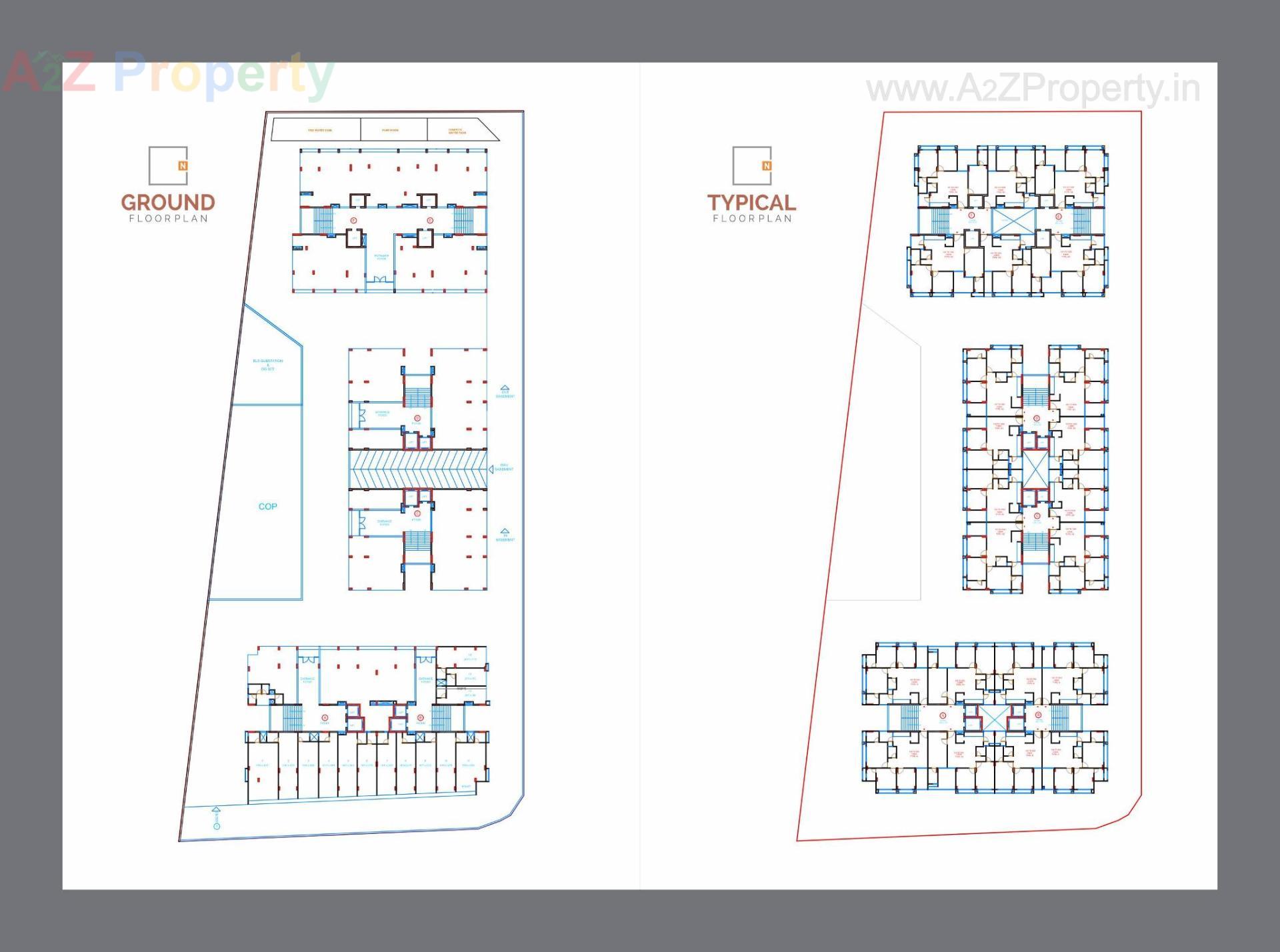 Layout of real estate project Riseonic Namoh located at Acher, Ahmedabad, Gujarat