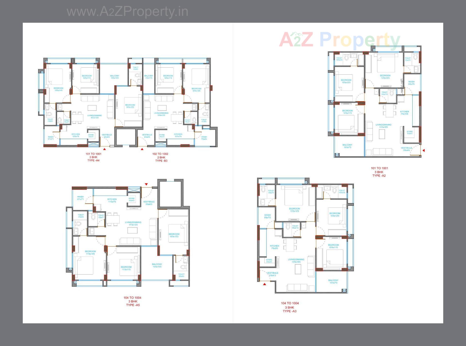 Layout of real estate project Riseonic Namoh located at Acher, Ahmedabad, Gujarat