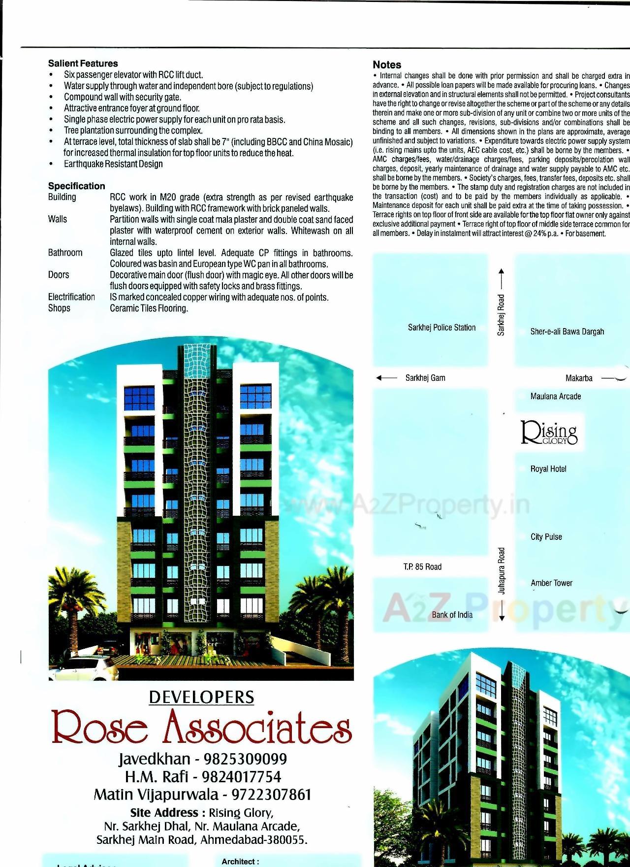  of real estate project Rising Glory located at Makarba, Ahmedabad, Gujarat