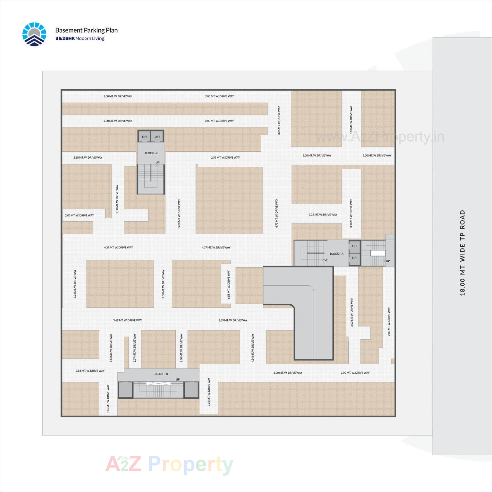 Layout of real estate project Rivanta Sky located at Vastral, Ahmedabad, Gujarat