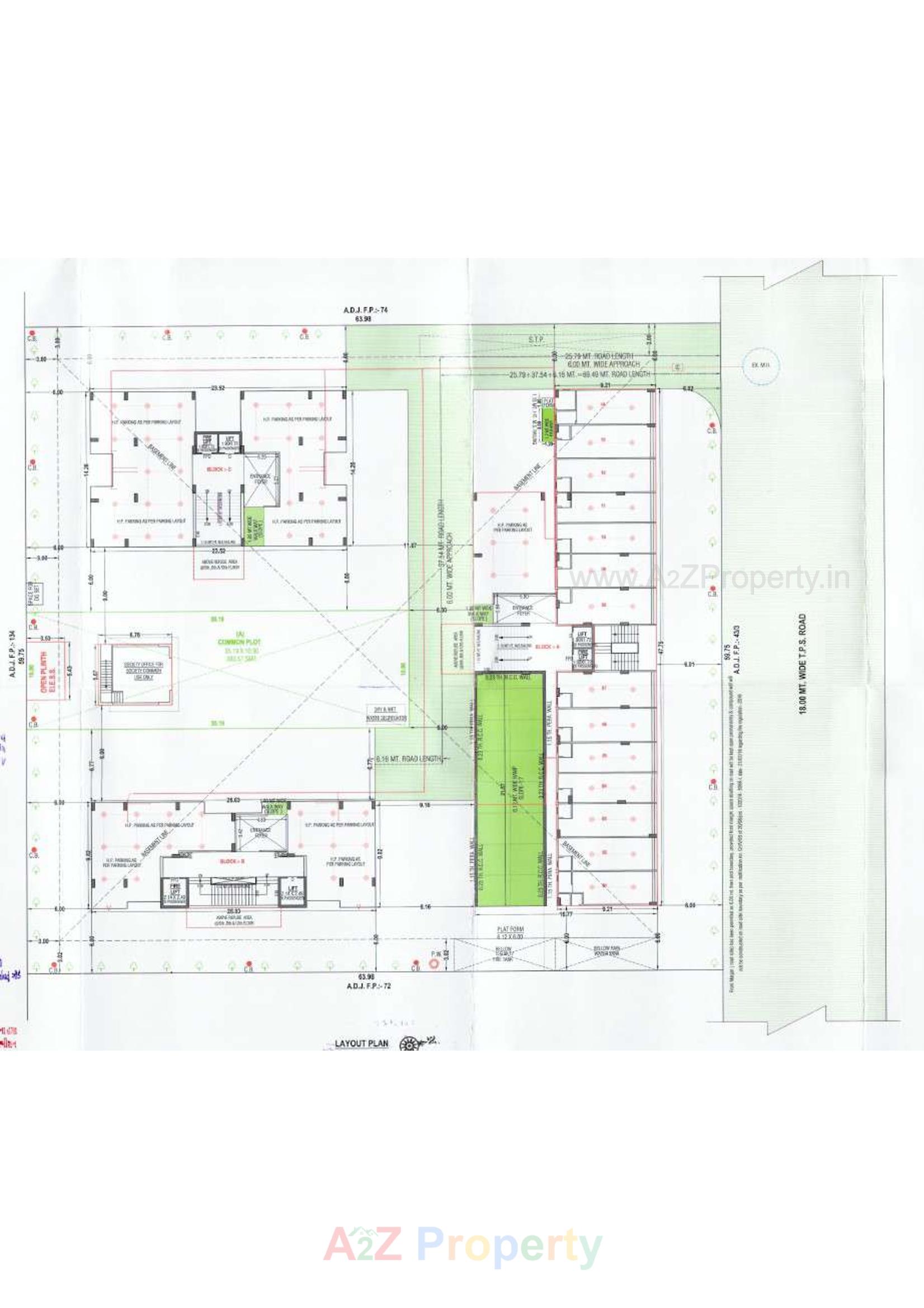Layout of real estate project Rivanta Sky located at Vastral, Ahmedabad, Gujarat