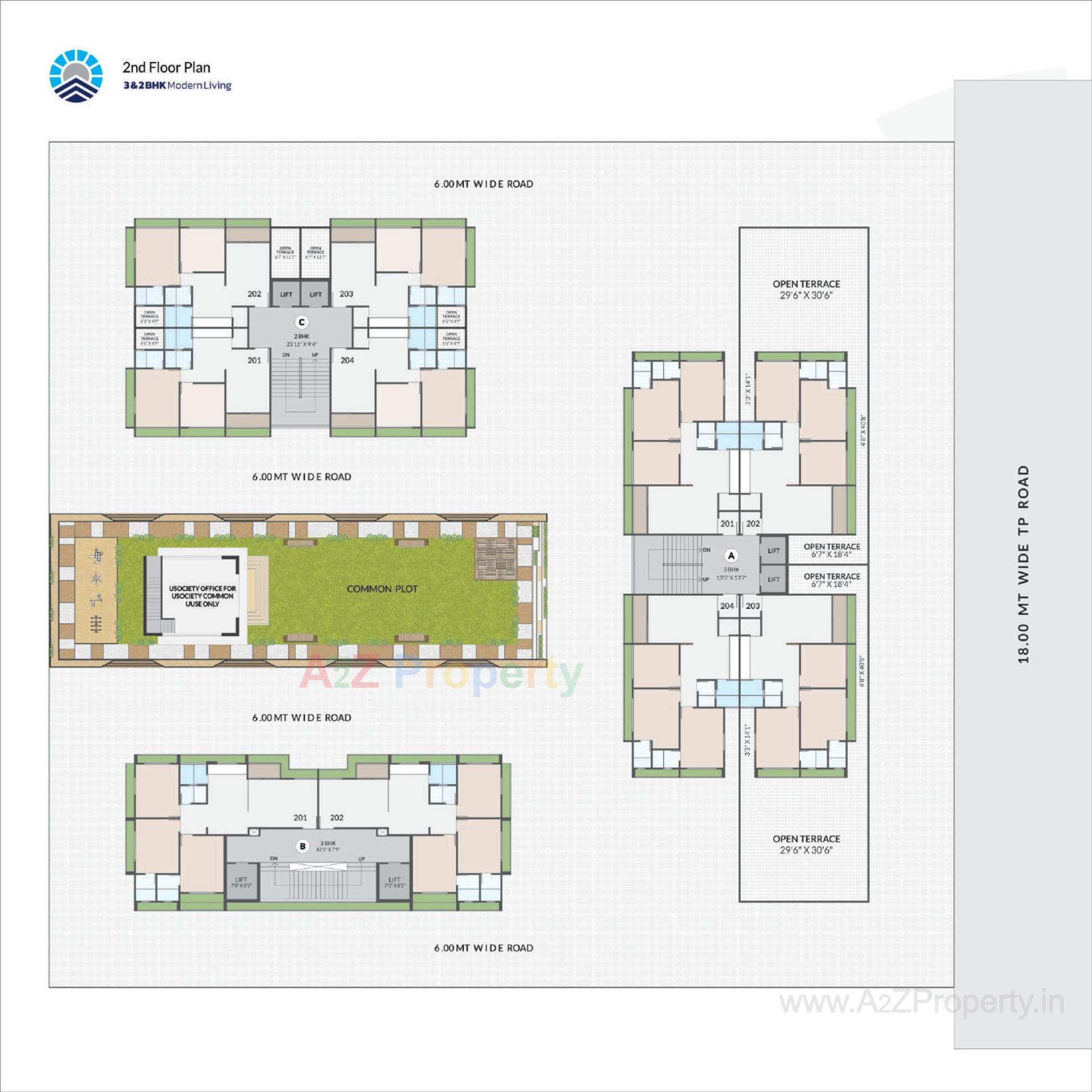 Layout of real estate project Rivanta Sky located at Vastral, Ahmedabad, Gujarat