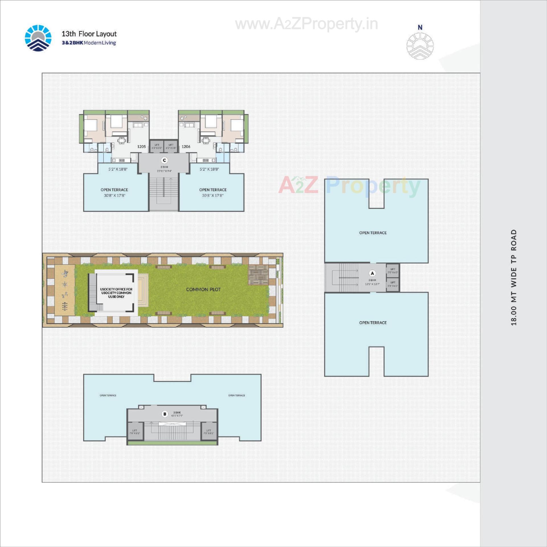 Layout of real estate project Rivanta Sky located at Vastral, Ahmedabad, Gujarat