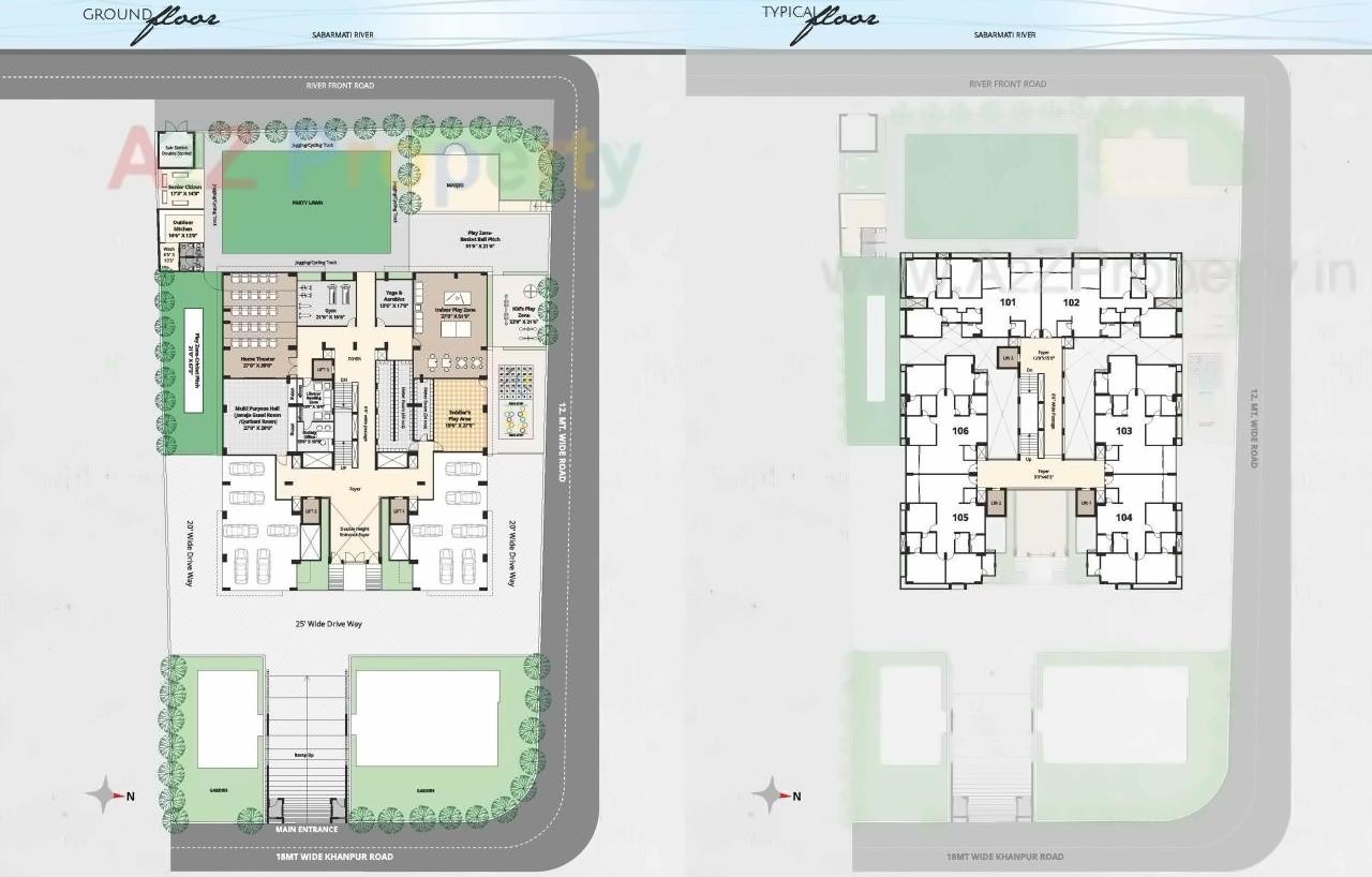 Layout of real estate project River Heights located at Dariyapur-kajipur, Ahmedabad, Gujarat