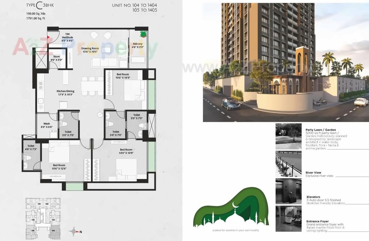 Layout of real estate project River Heights located at Dariyapur-kajipur, Ahmedabad, Gujarat