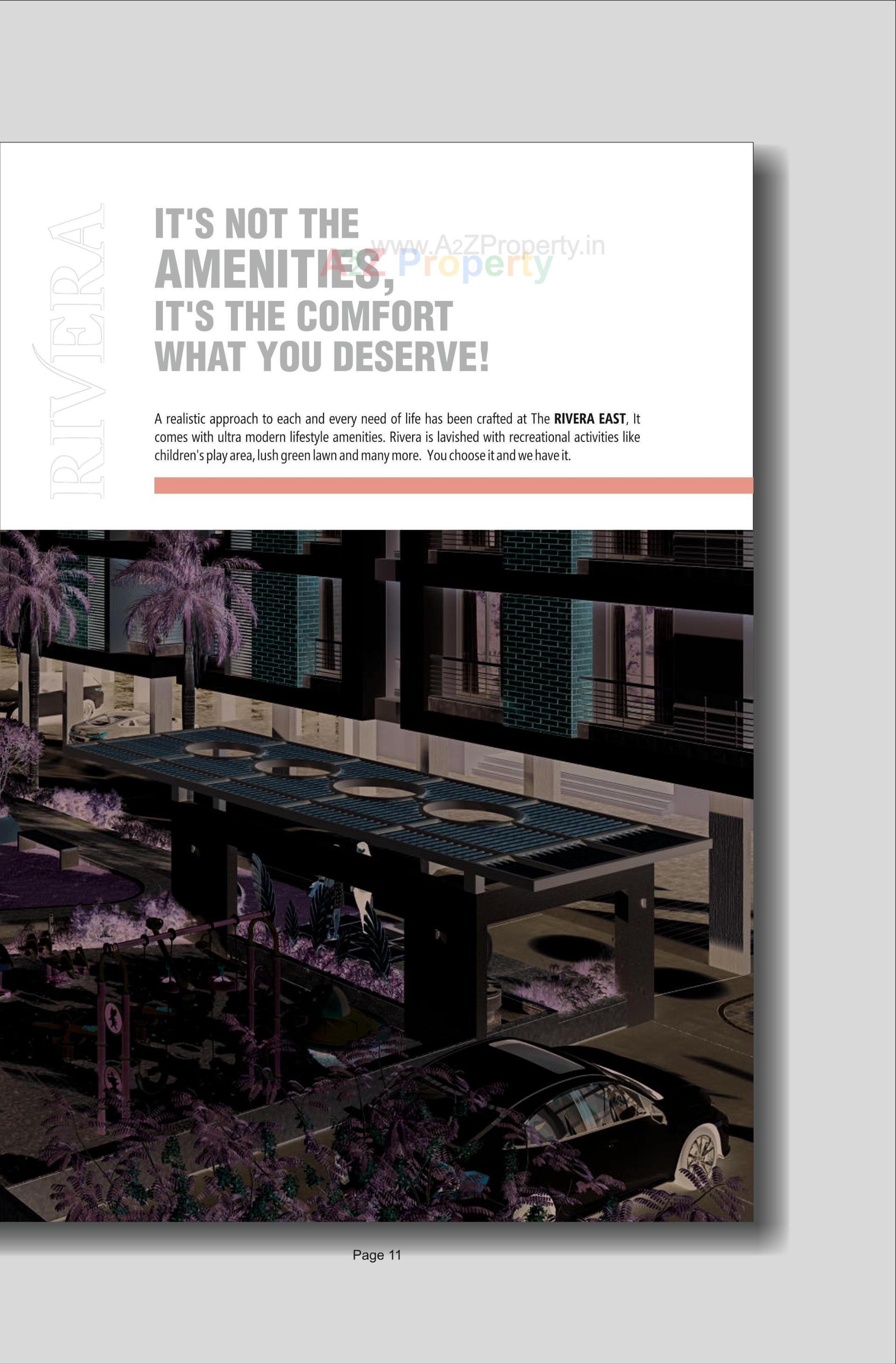 3D Elevation of real estate project Rivera East located at Vastral, Ahmedabad, Gujarat