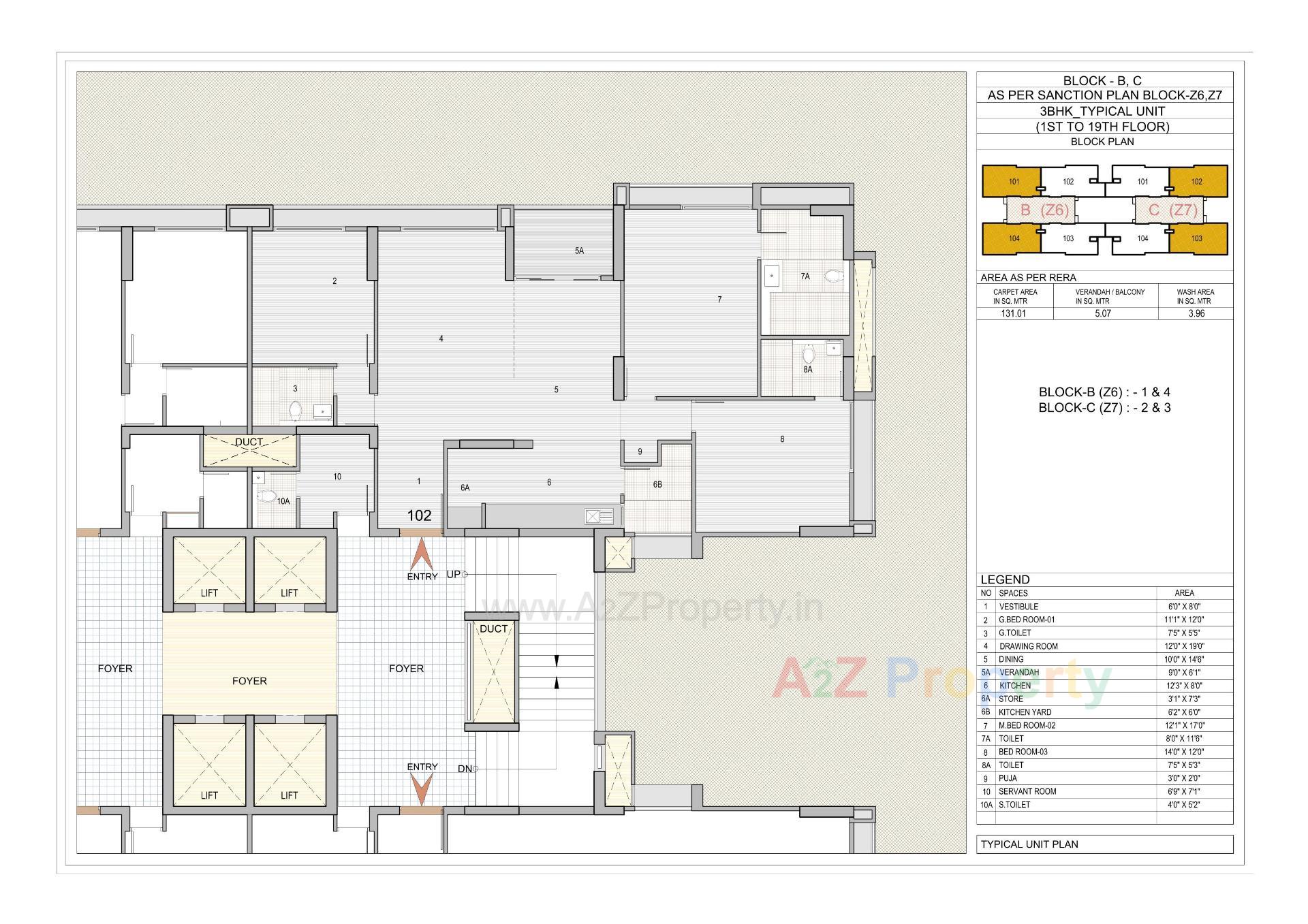 Layout of real estate project Riviera Aspire located at Shela, Ahmedabad, Gujarat