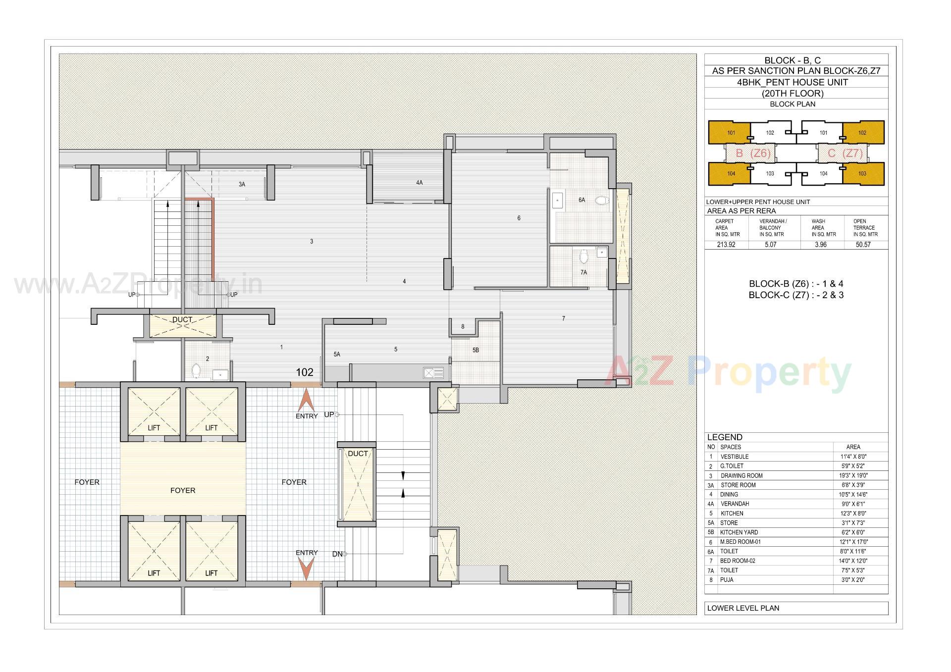 Layout of real estate project Riviera Aspire located at Shela, Ahmedabad, Gujarat