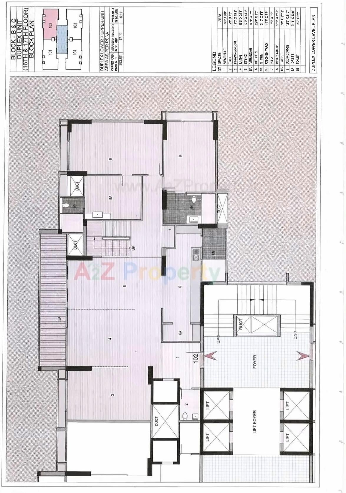 Layout of real estate project Riviera Elite located at Shela, Ahmedabad, Gujarat