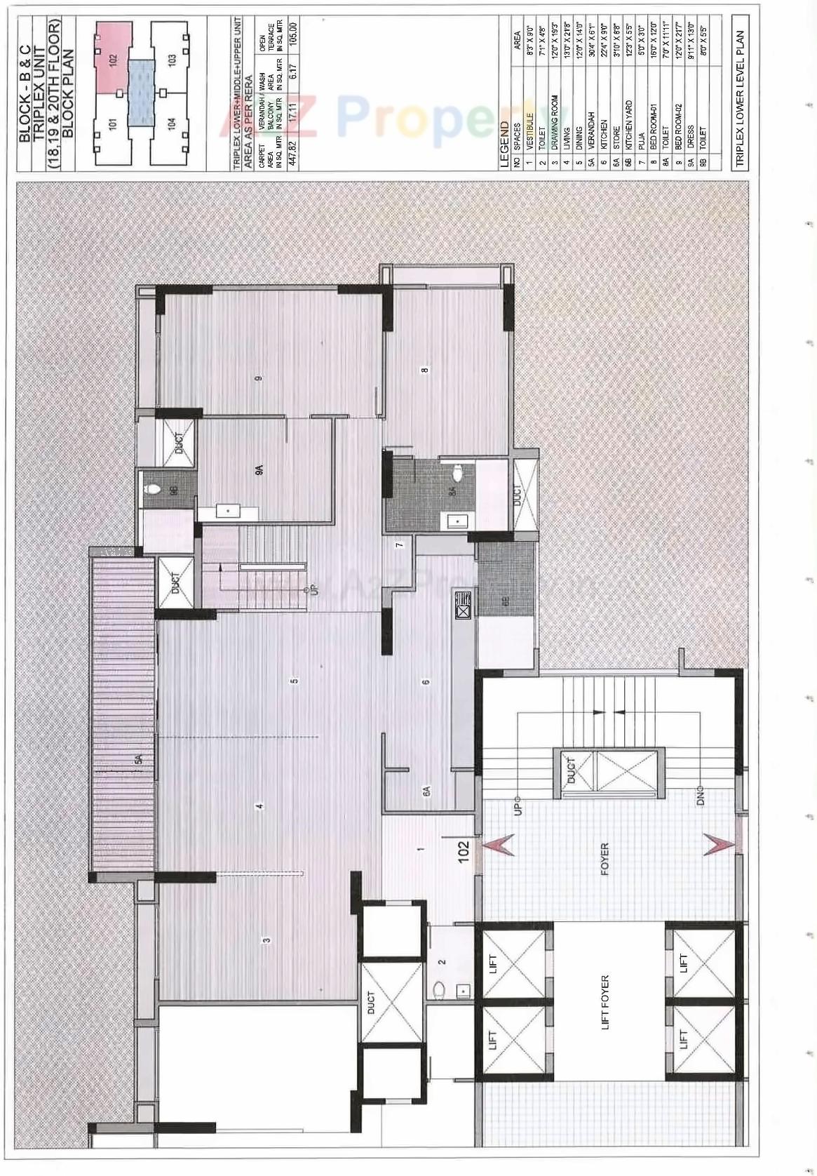 Layout of real estate project Riviera Elite located at Shela, Ahmedabad, Gujarat