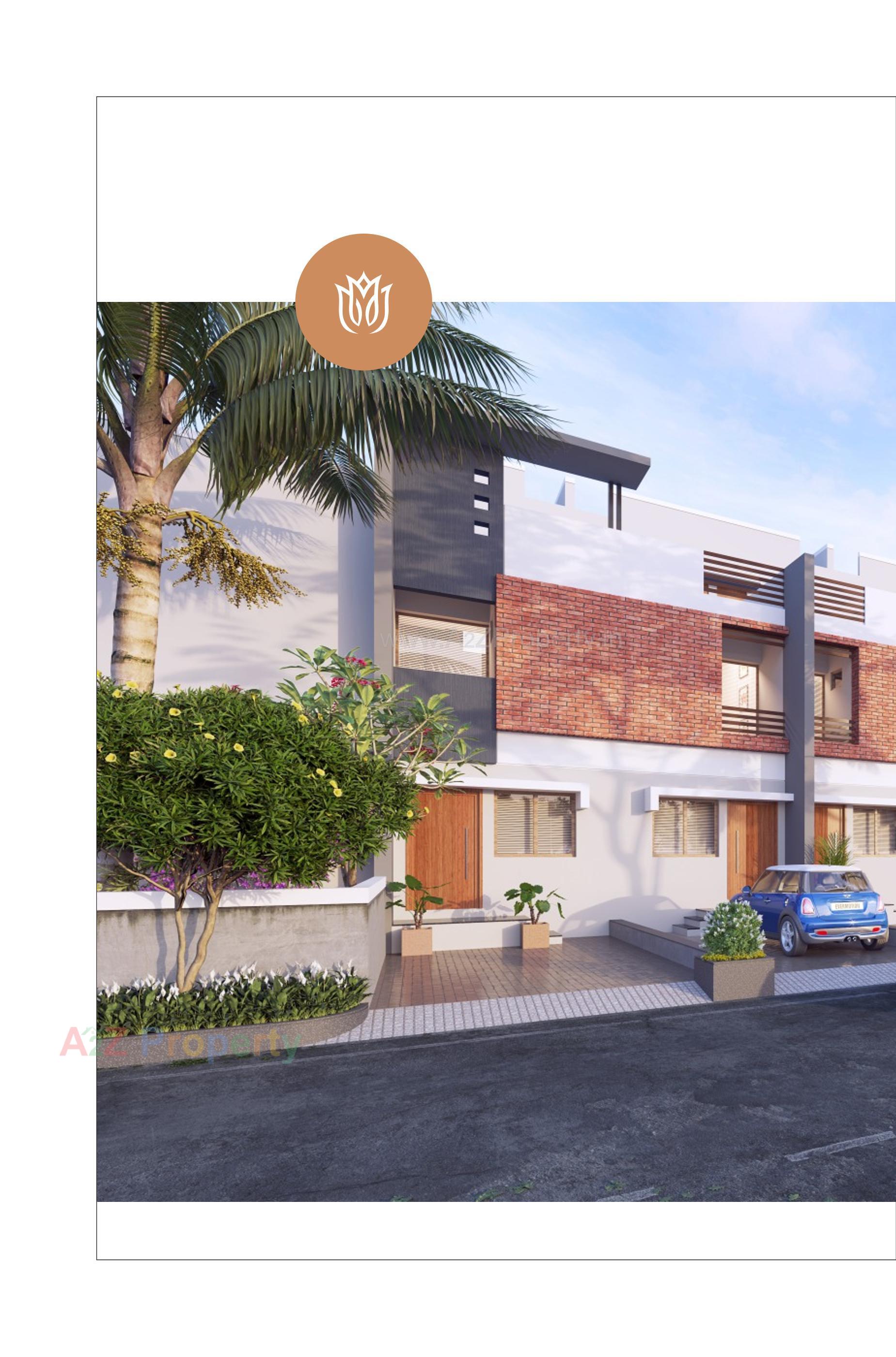 3D Elevation of real estate project Riviera Garden Green Bunglows located at Sanand, Ahmedabad, Gujarat