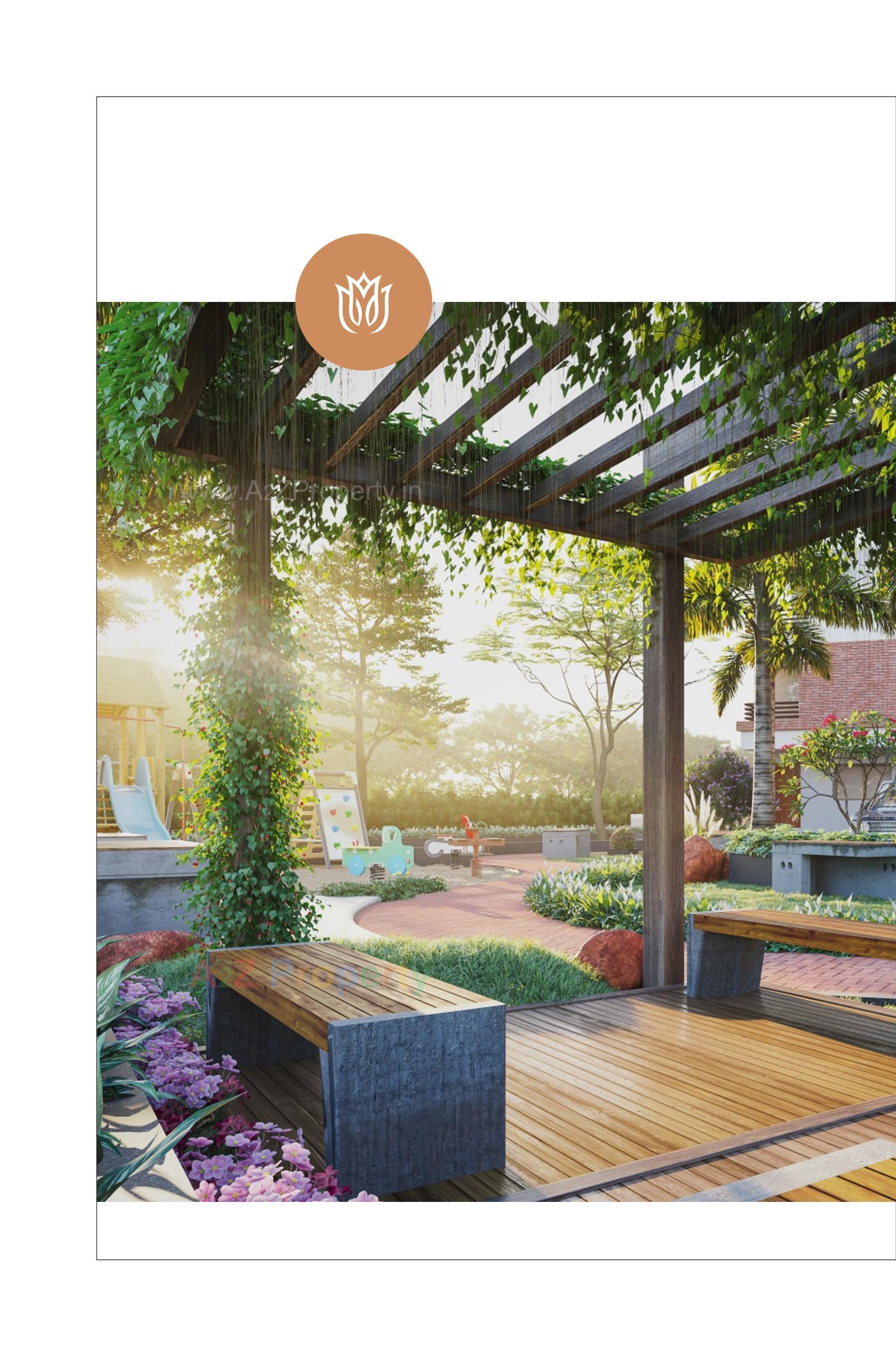 3D Elevation of real estate project Riviera Garden Green Bunglows located at Sanand, Ahmedabad, Gujarat