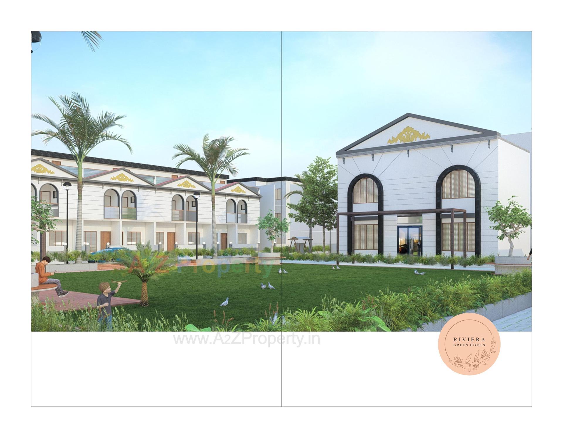 3D Elevation of real estate project Riviera Green Homes located at Sanand, Ahmedabad, Gujarat