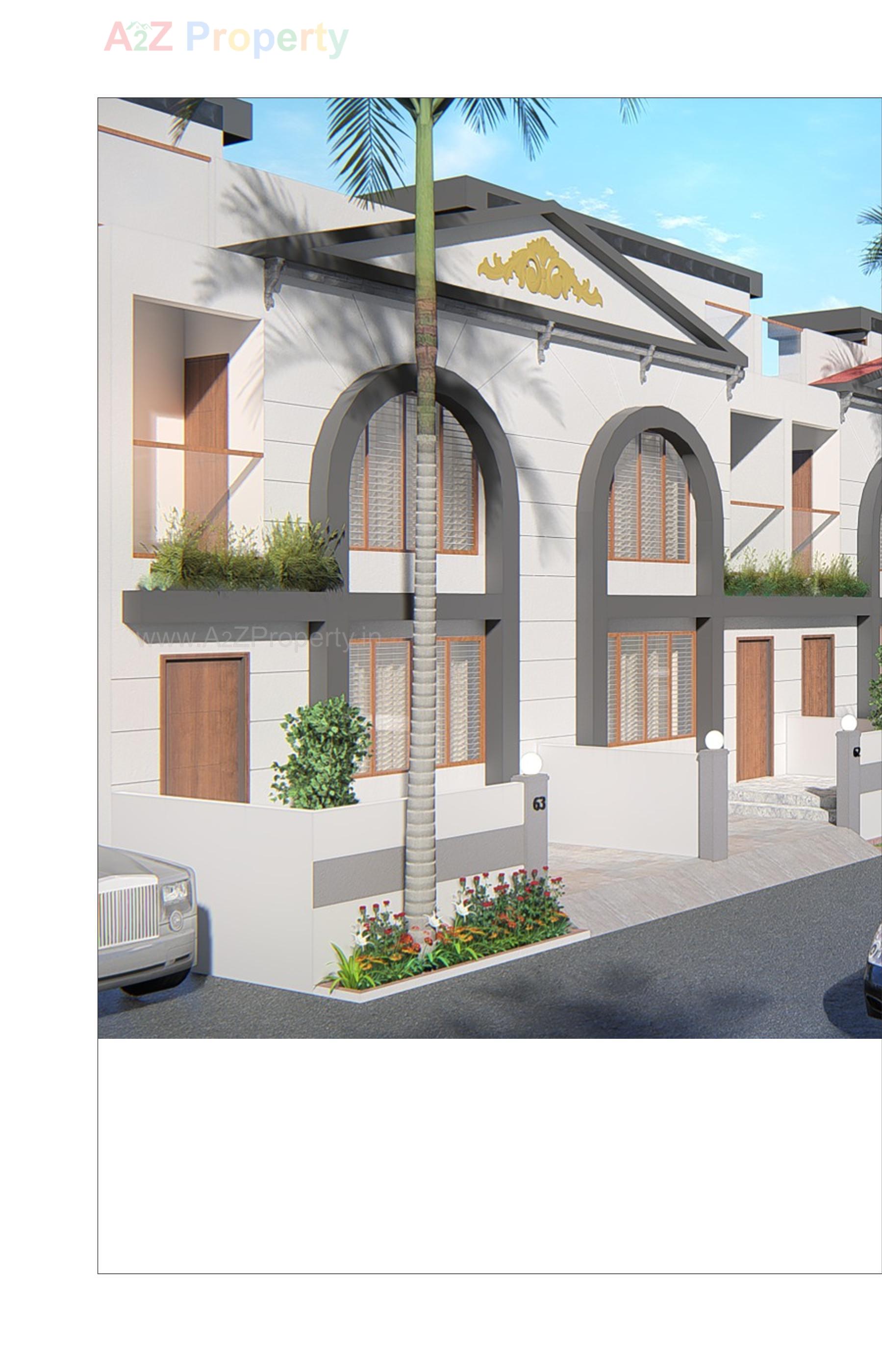 3D Elevation of real estate project Riviera Green Homes located at Sanand, Ahmedabad, Gujarat