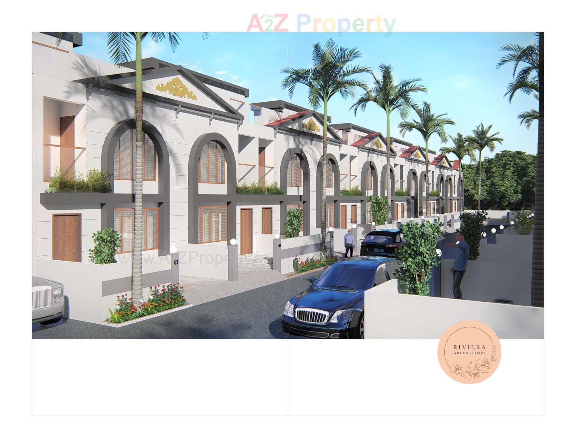 3D Elevation of real estate project Riviera Green Homes located at Sanand, Ahmedabad, Gujarat