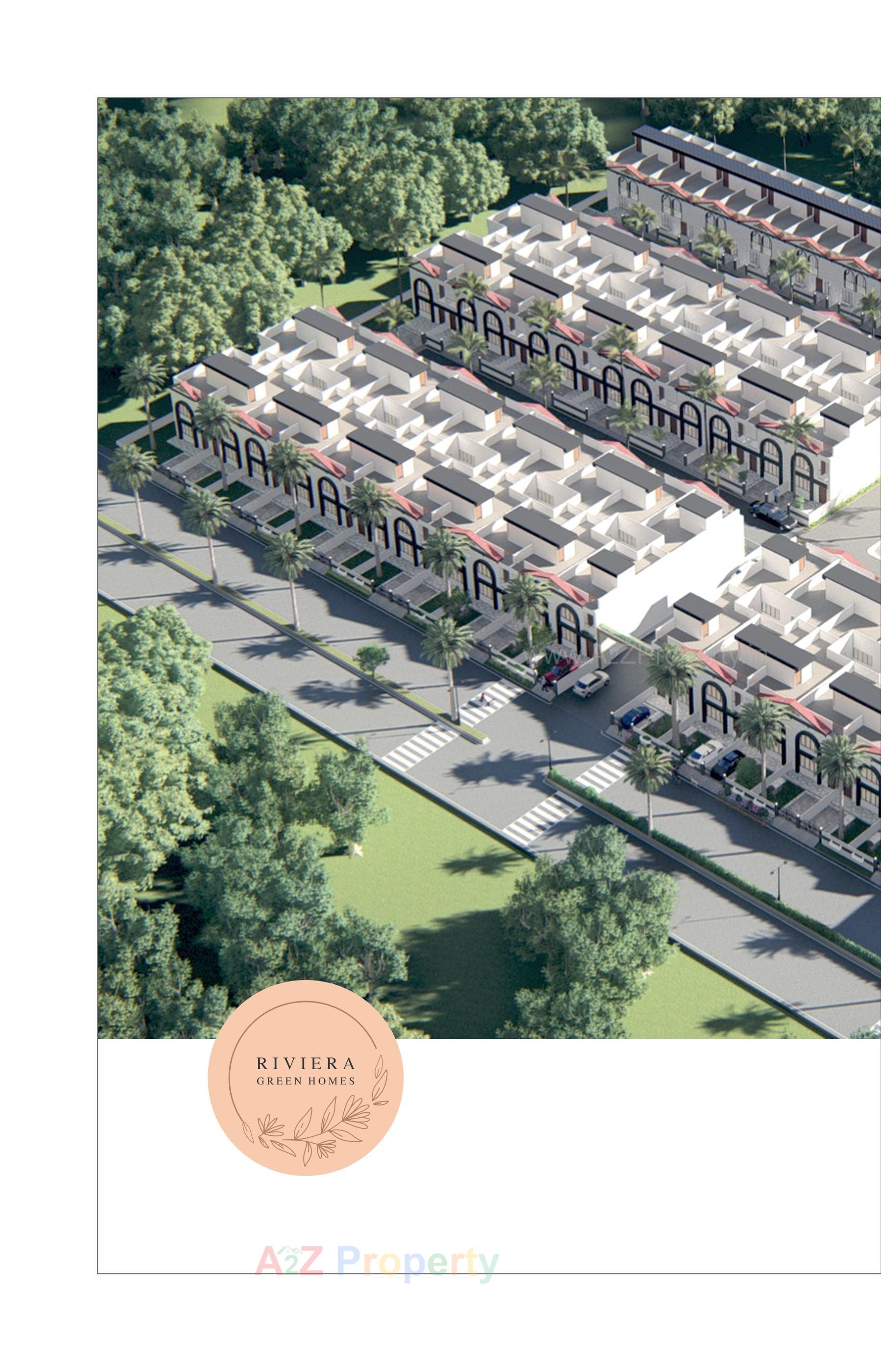 3D Elevation of real estate project Riviera Green Homes located at Sanand, Ahmedabad, Gujarat