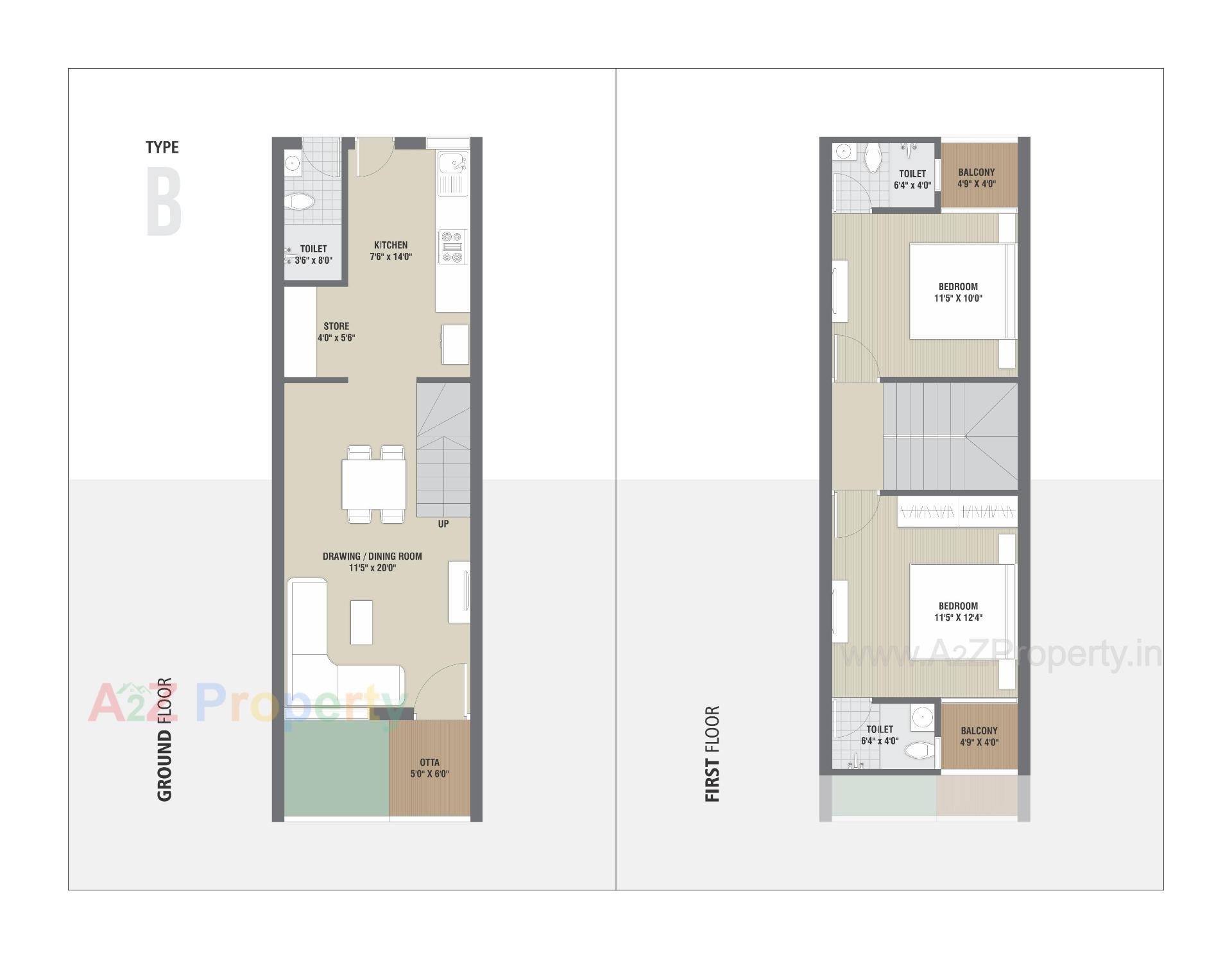 Layout of real estate project Riviera Green Homes located at Sanand, Ahmedabad, Gujarat