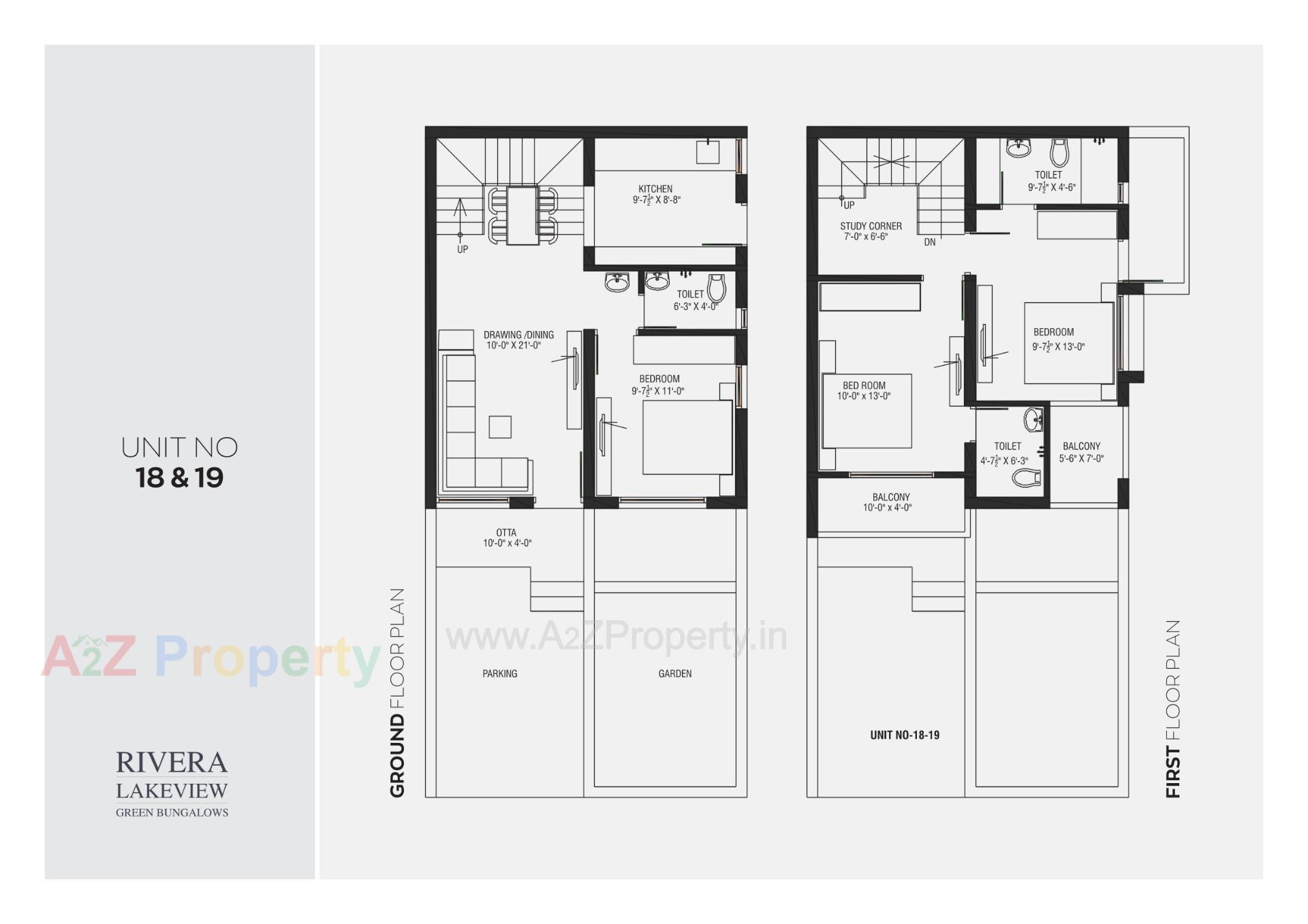 Layout of real estate project Riviera Lake View Green Bunglows located at Sanand, Ahmedabad, Gujarat