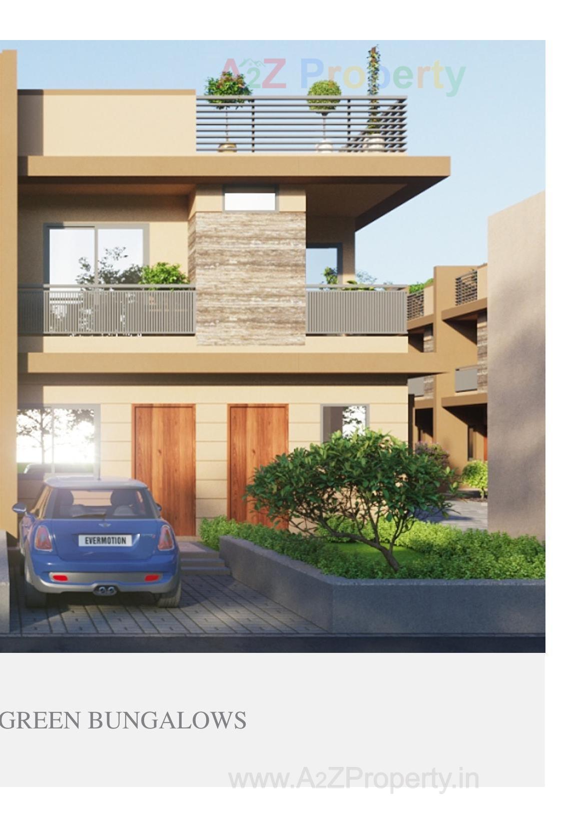 3D Elevation of real estate project Riviera Lake View Green Bunglows located at Sanand, Ahmedabad, Gujarat