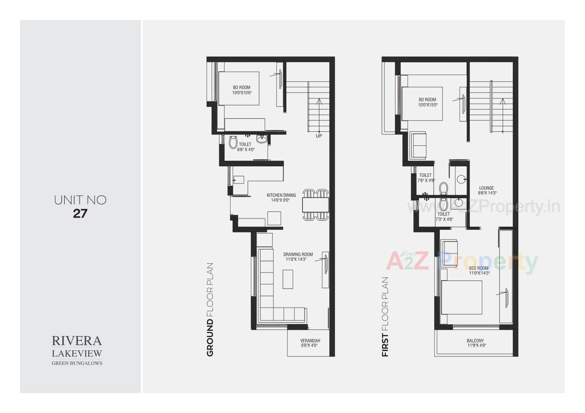 Layout of real estate project Riviera Lake View Green Bunglows located at Sanand, Ahmedabad, Gujarat