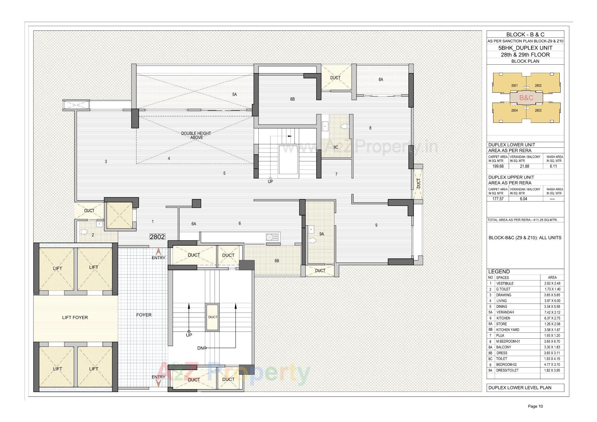 Layout of real estate project Riviera Majestica located at Shela, Ahmedabad, Gujarat