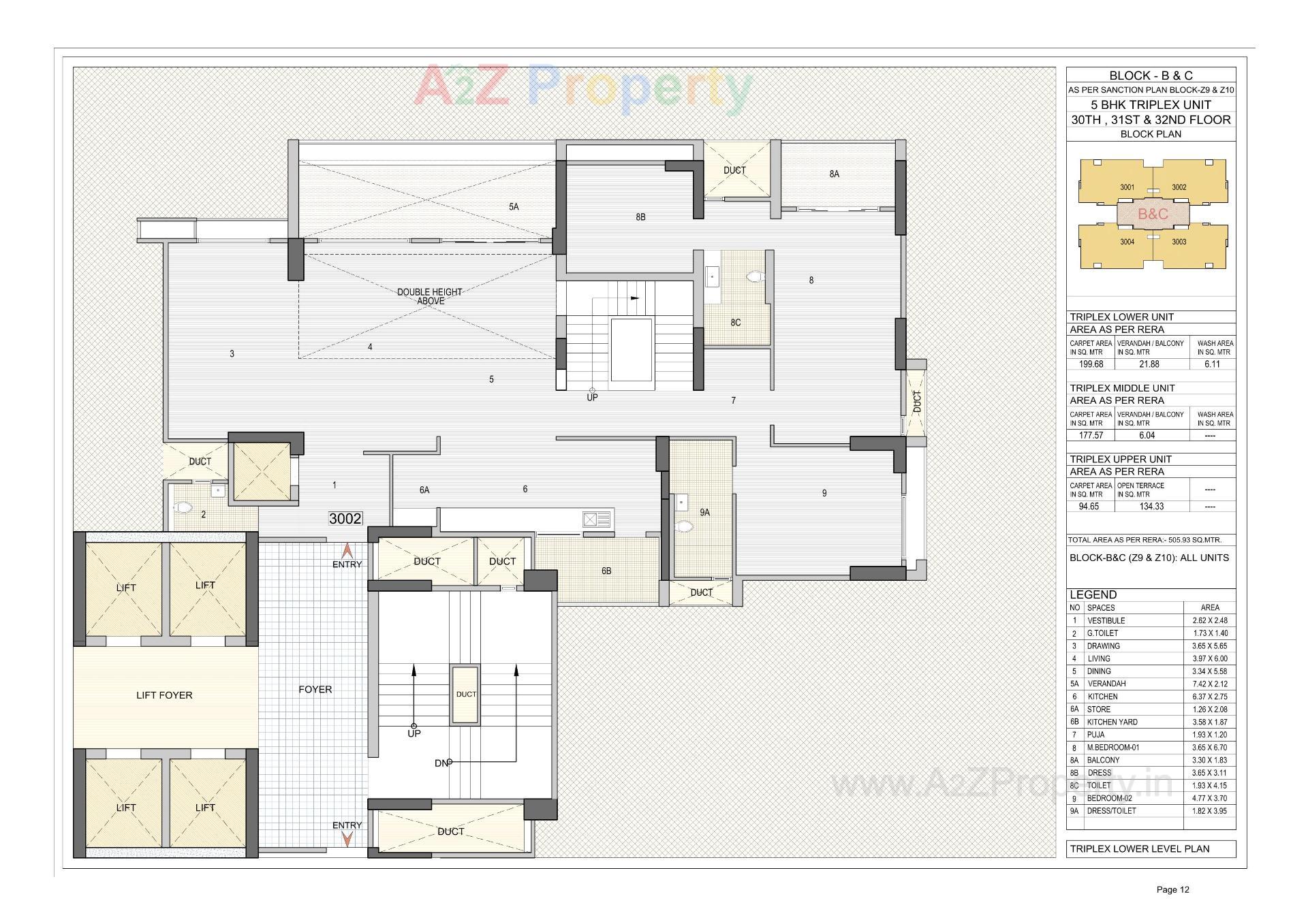 Layout of real estate project Riviera Majestica located at Shela, Ahmedabad, Gujarat