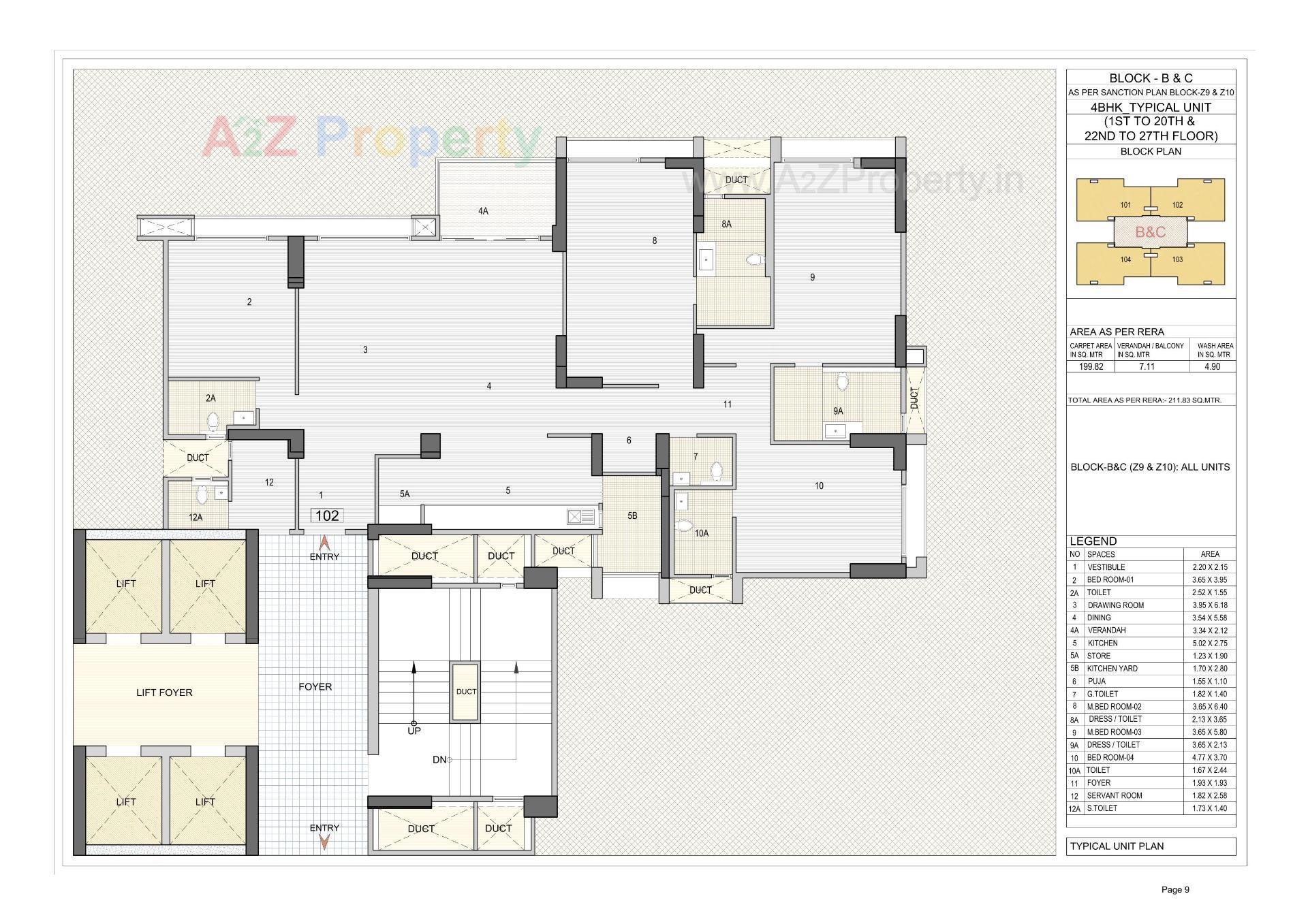 Layout of real estate project Riviera Majestica located at Shela, Ahmedabad, Gujarat