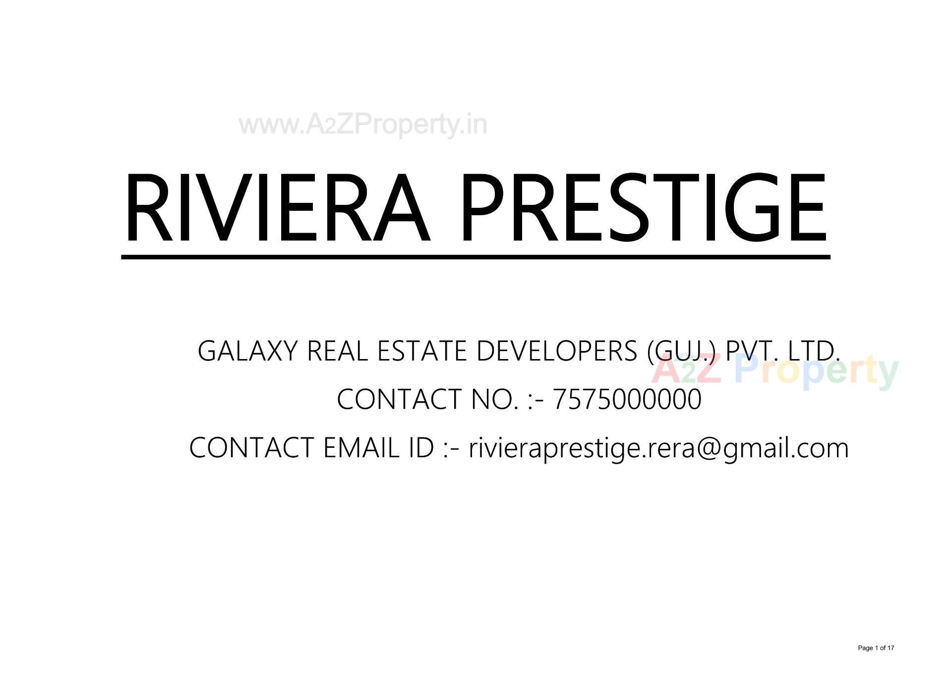  of real estate project Riviera Prestige located at Sarkhej, Ahmedabad, Gujarat