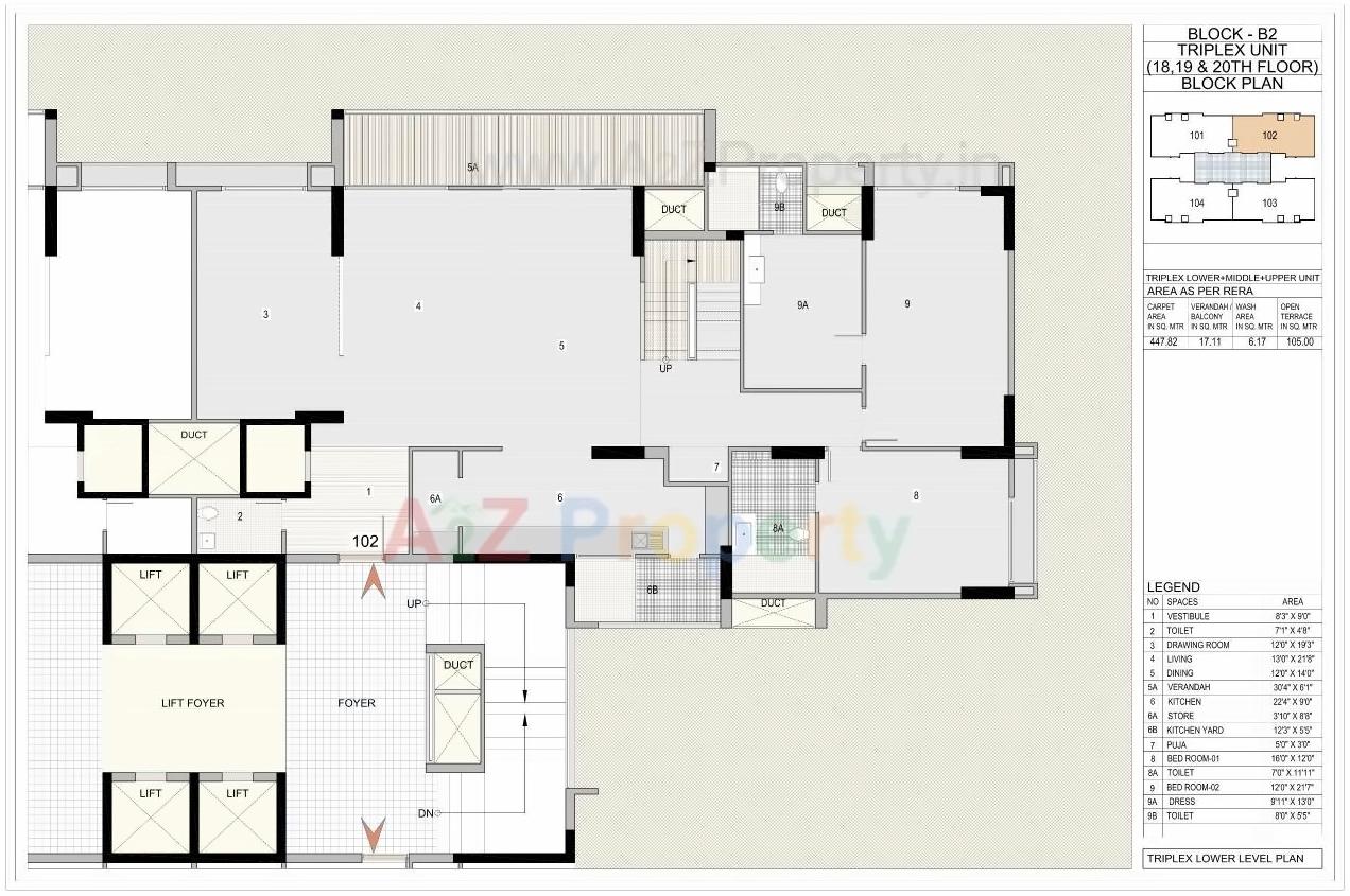 Layout of real estate project Riviera Woods located at Shela, Ahmedabad, Gujarat