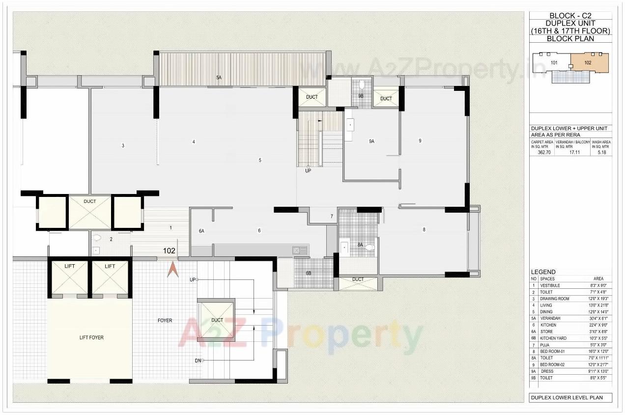 Layout of real estate project Riviera Woods located at Shela, Ahmedabad, Gujarat