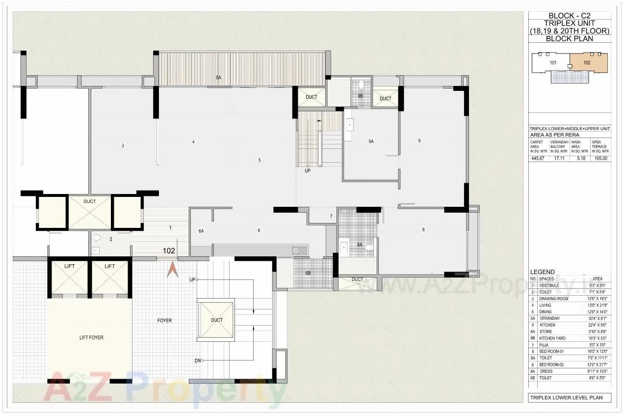 Layout of real estate project Riviera Woods located at Shela, Ahmedabad, Gujarat