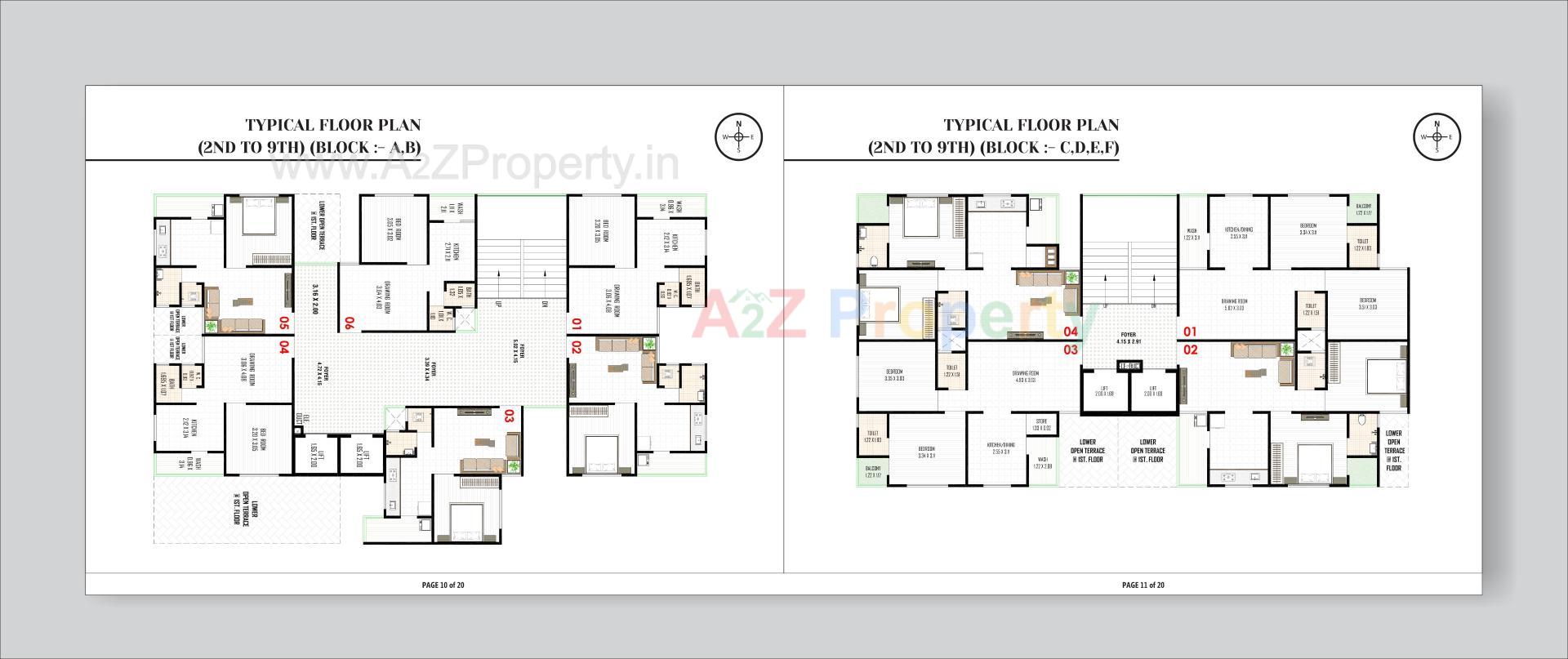 Layout of real estate project Riyal Residency located at Ramol, Ahmedabad, Gujarat