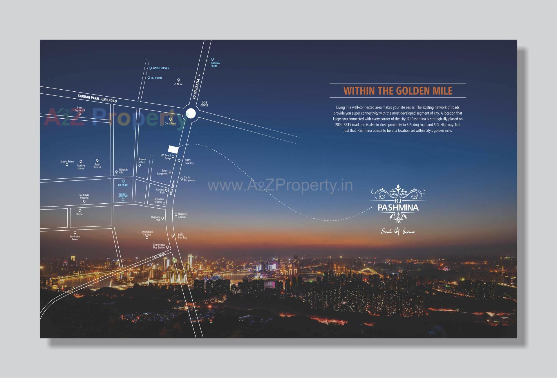  of real estate project Rj Pashmina located at Chandkheda, Ahmedabad, Gujarat