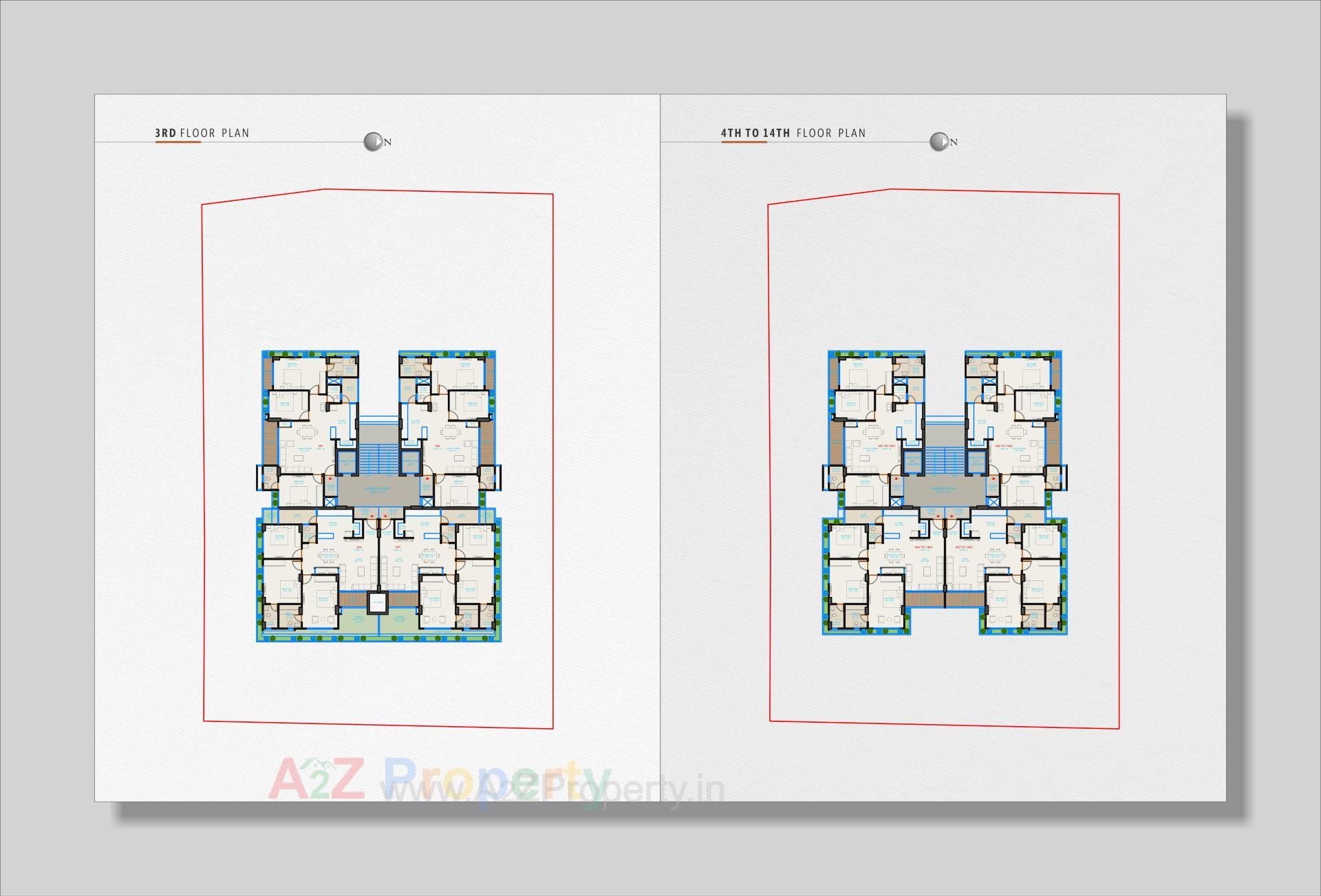 Layout of real estate project Rj Pashmina located at Chandkheda, Ahmedabad, Gujarat
