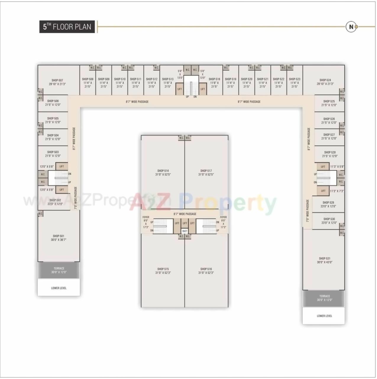 Layout of real estate project Rosevill Sky located at Naroda, Ahmedabad, Gujarat