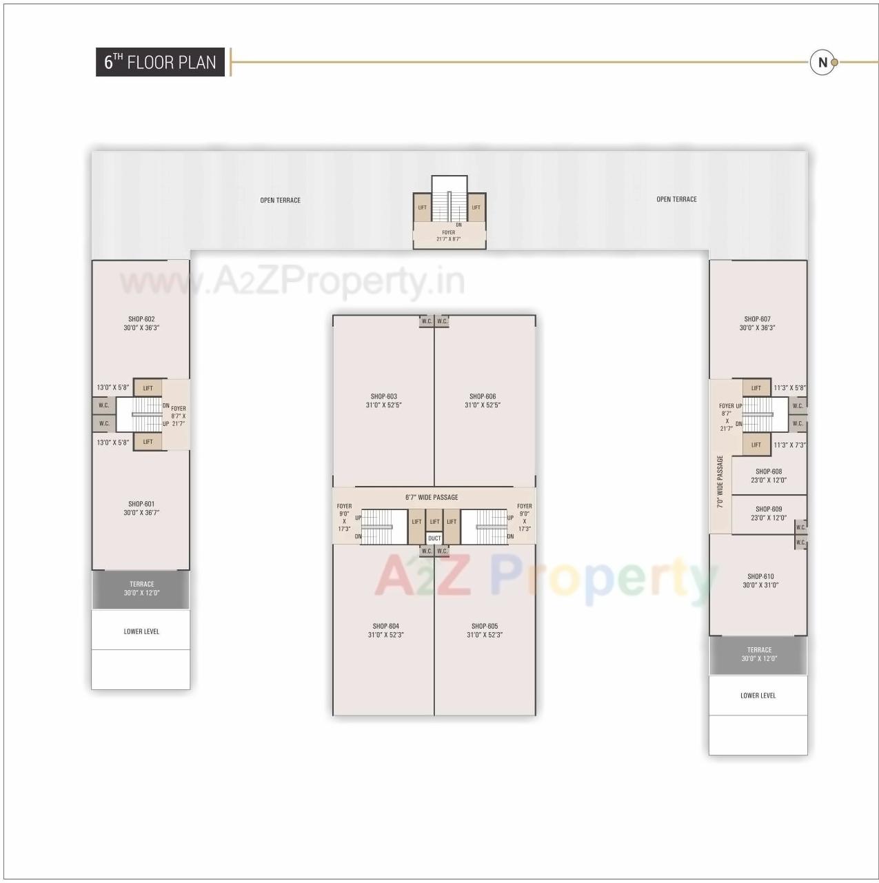 Layout of real estate project Rosevill Sky located at Naroda, Ahmedabad, Gujarat