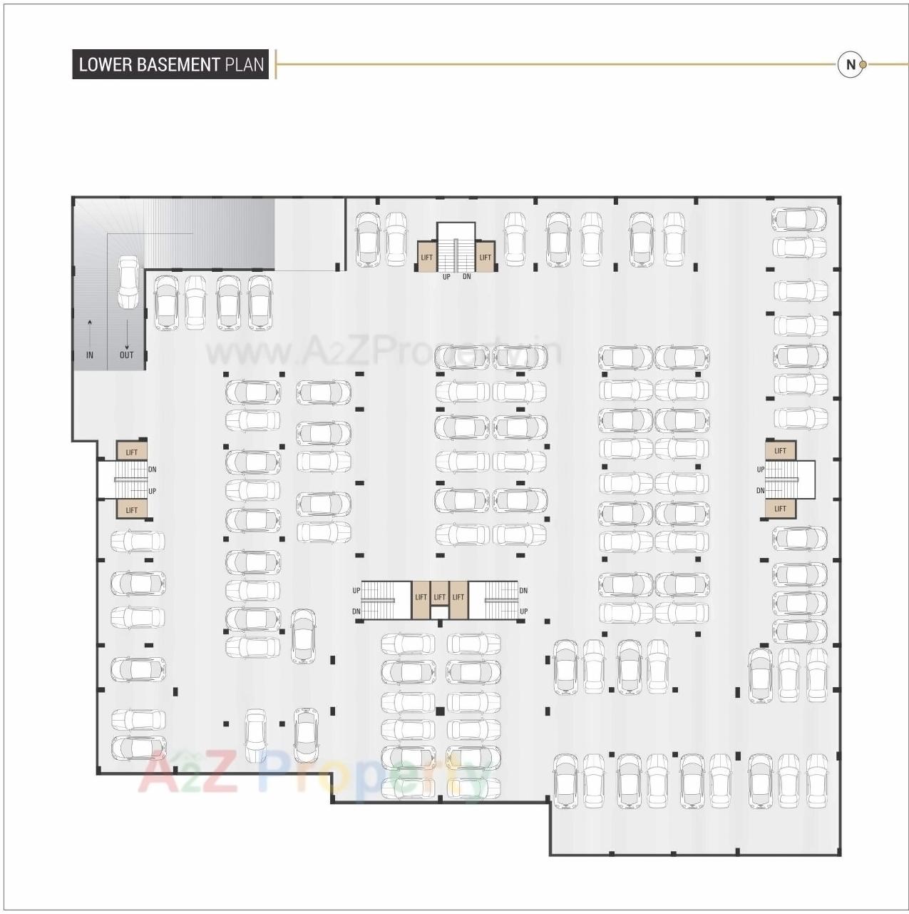 Layout of real estate project Rosevill Sky located at Naroda, Ahmedabad, Gujarat