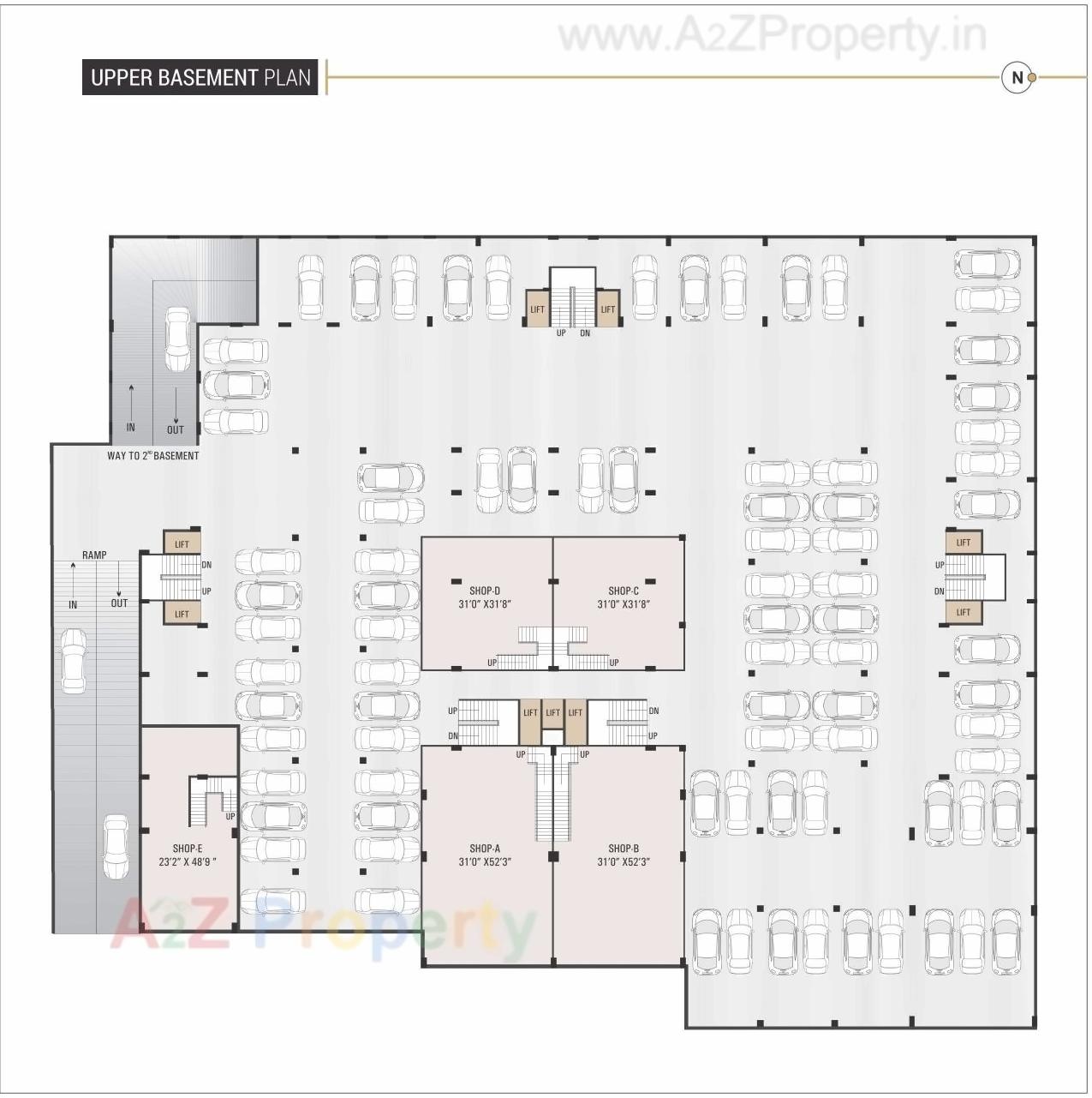 Layout of real estate project Rosevill Sky located at Naroda, Ahmedabad, Gujarat